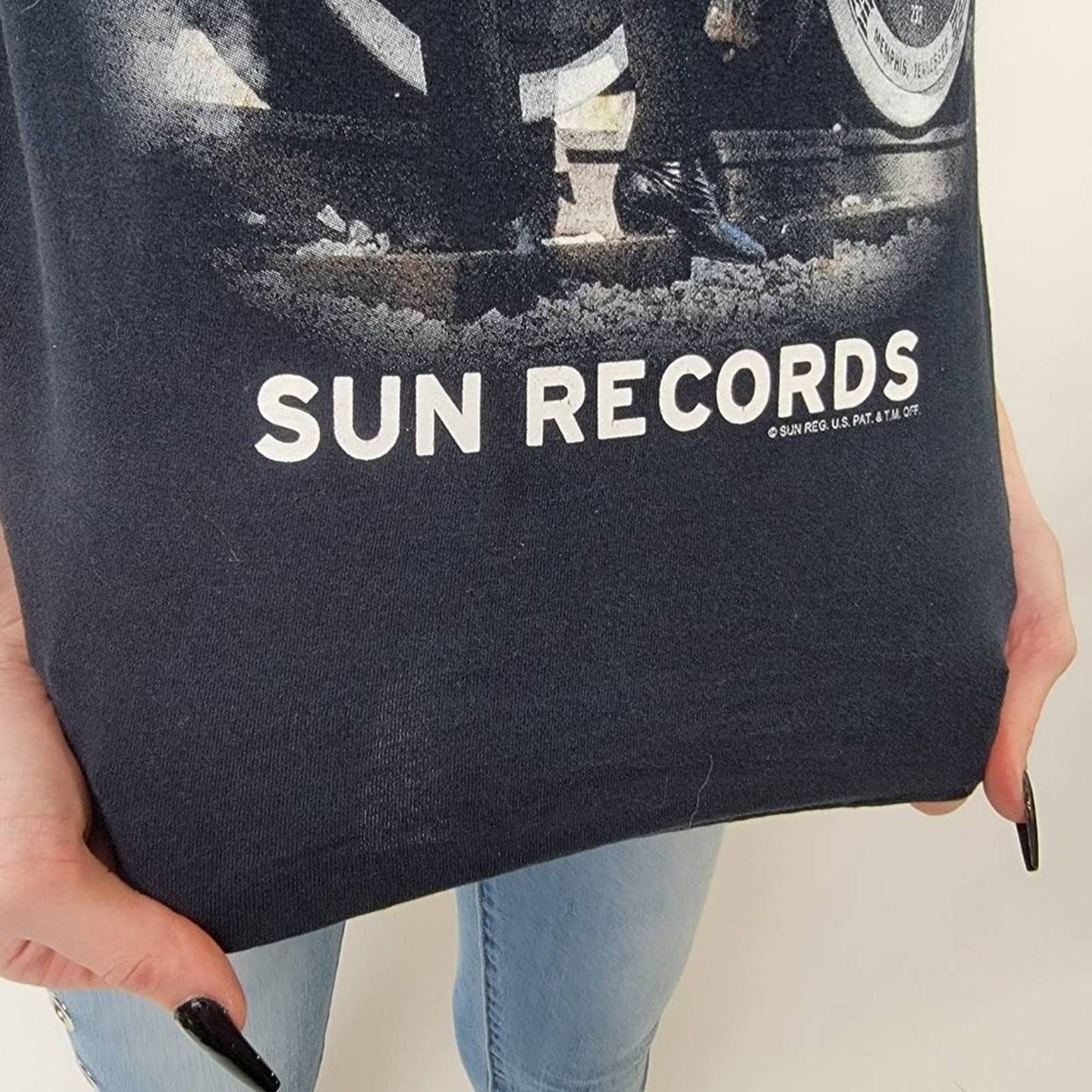 Johnny Cash King Of Country Sun Records Band Tee - S