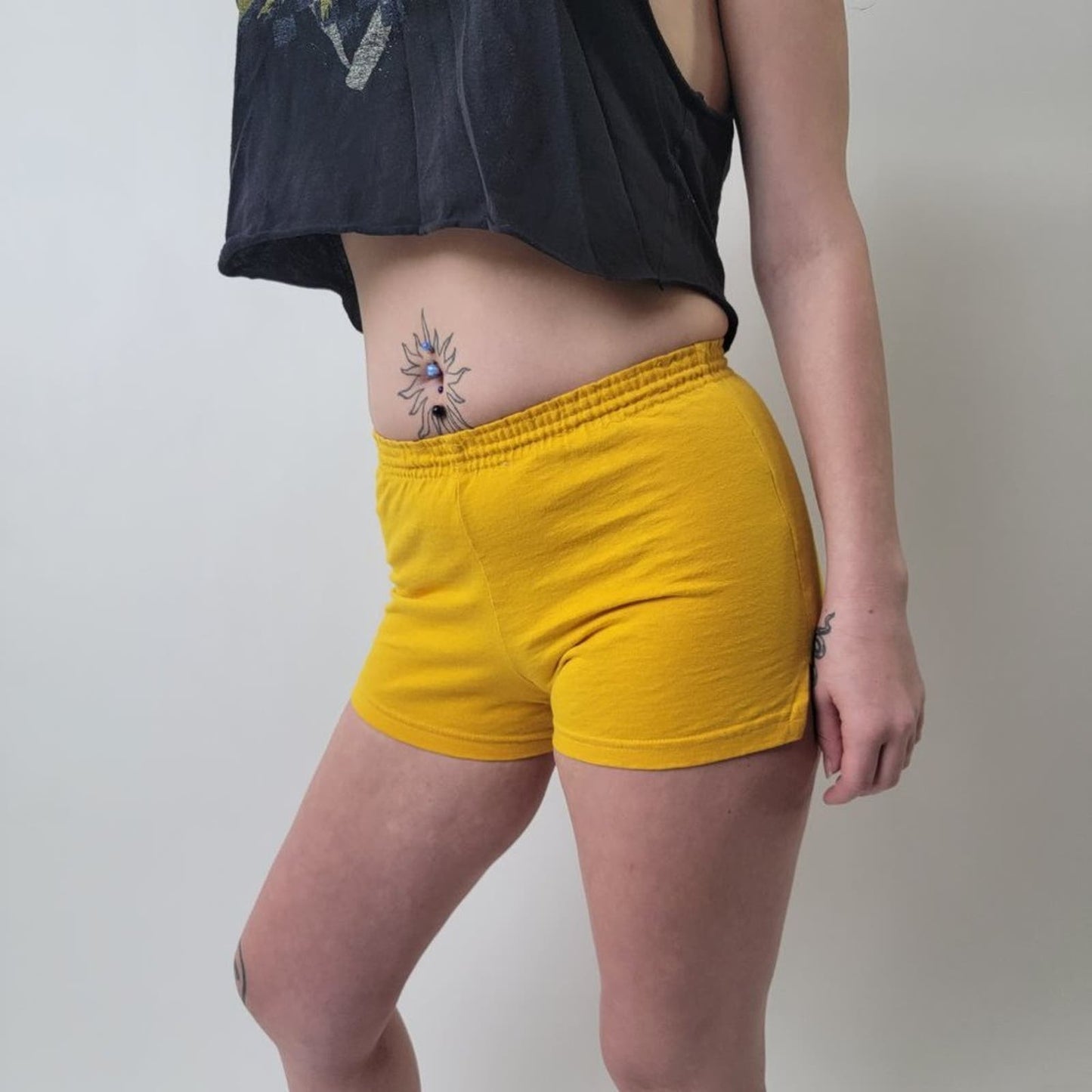 Varsity Yellow Sports Shorts - S