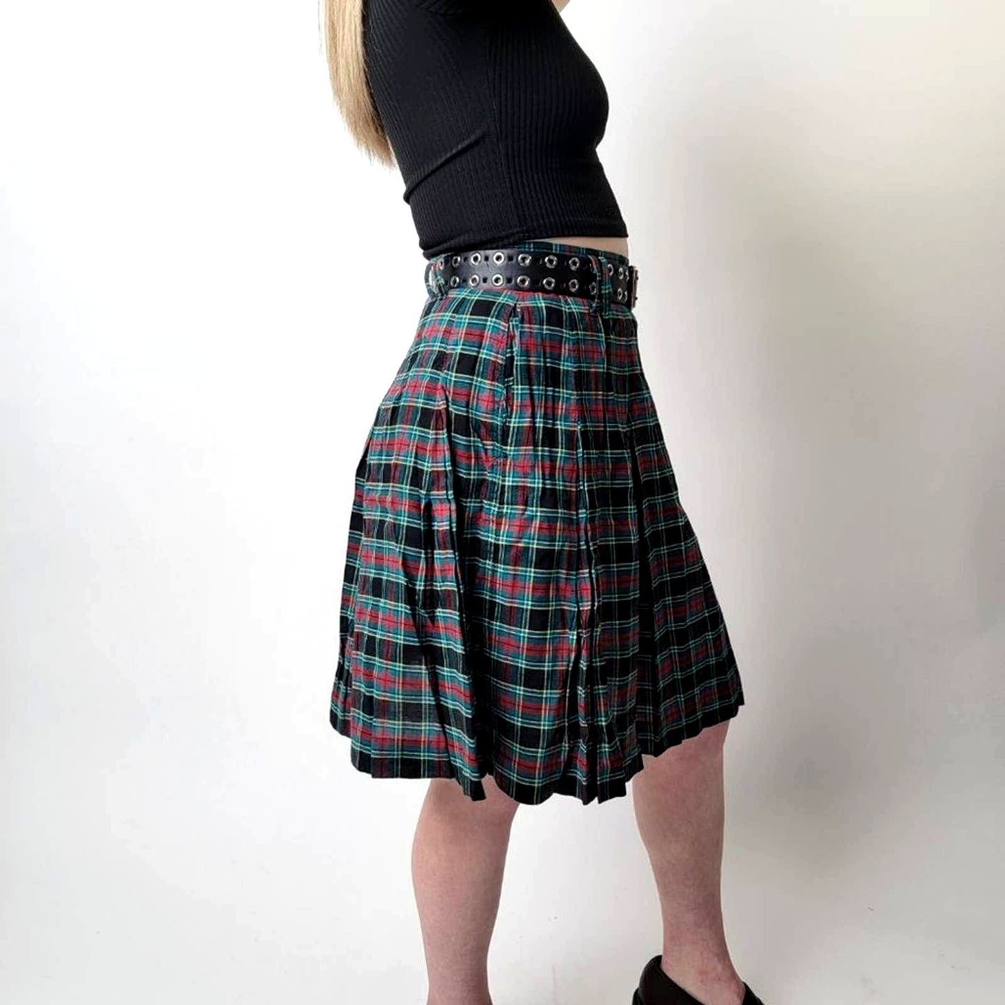 Vintage 90's GAP - Grungy Plaid Scottish Tartan Skirt