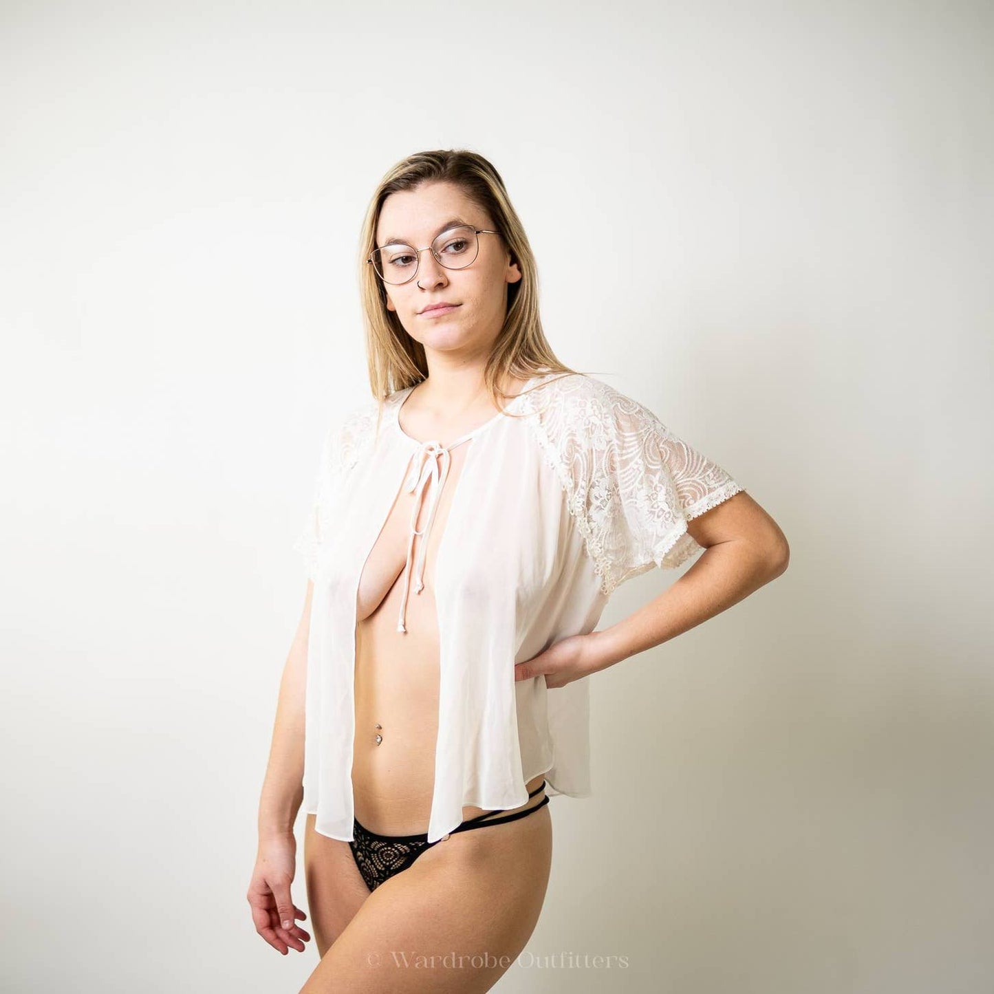 Romantic Vintage 80s Carole Hochman Lingerie Nightgown Slip Coverup
