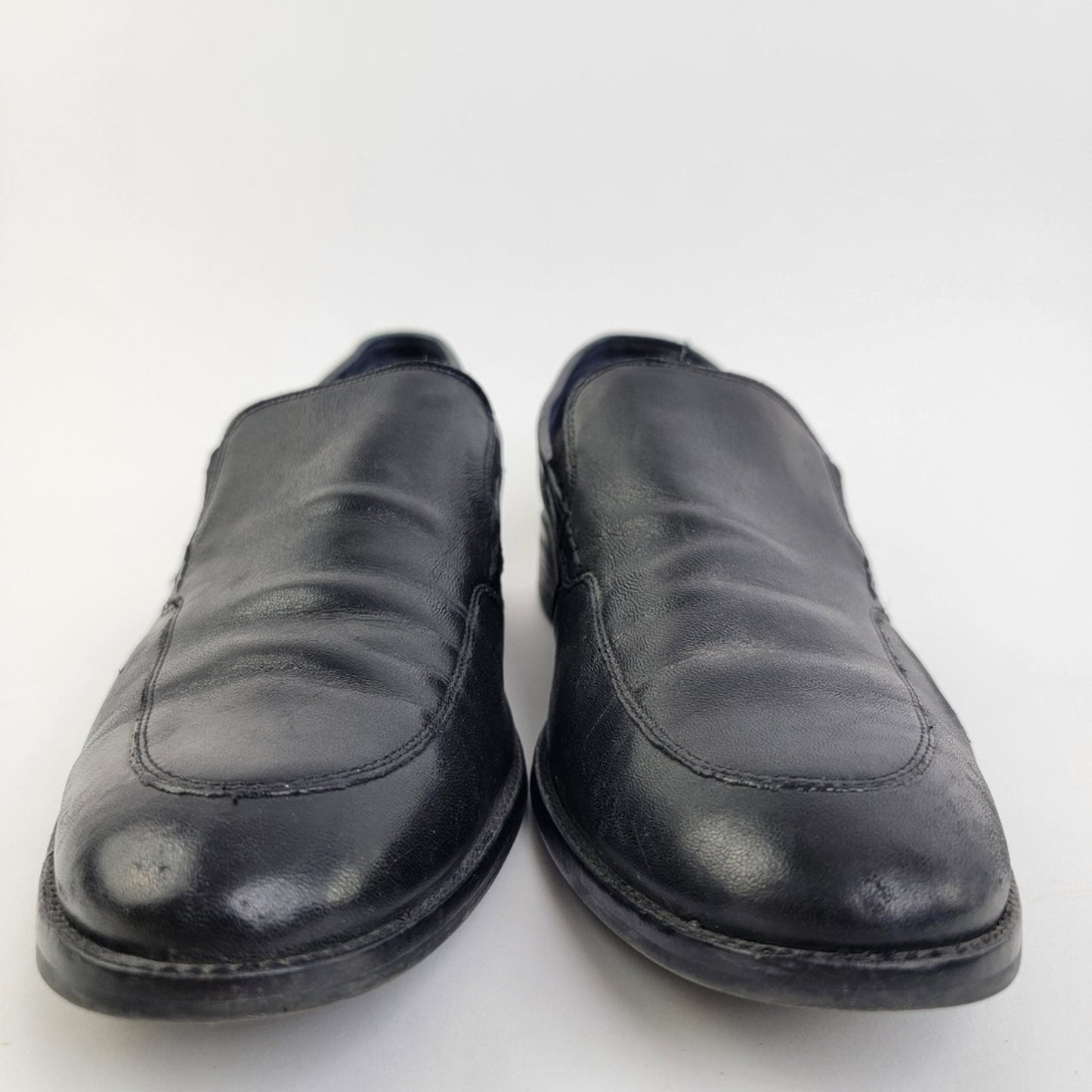 Cole Haan Grand OS Lenox Hill Venetian Black Leather Slip On Dress Loafers - 12