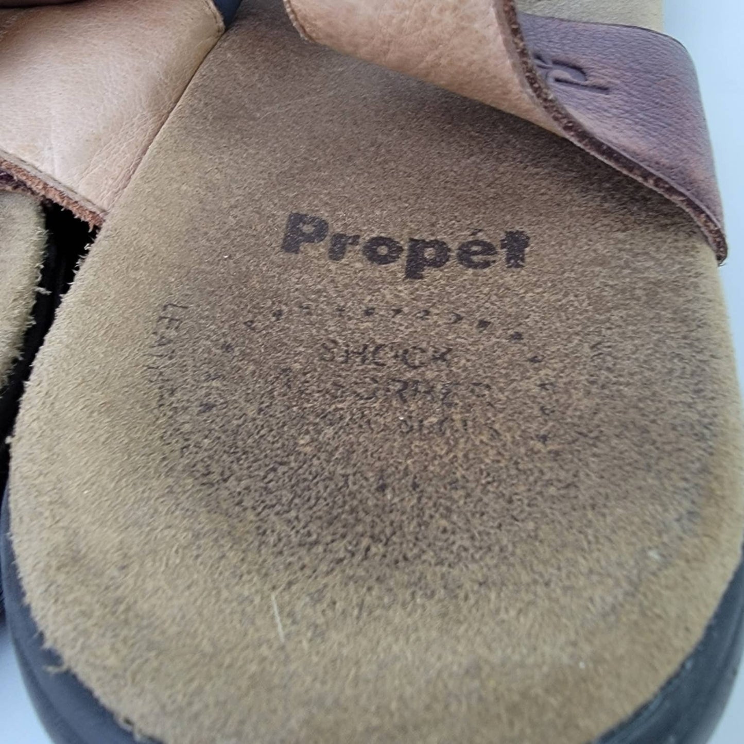 Propet Bown Leather Fisherman Sandals - 15