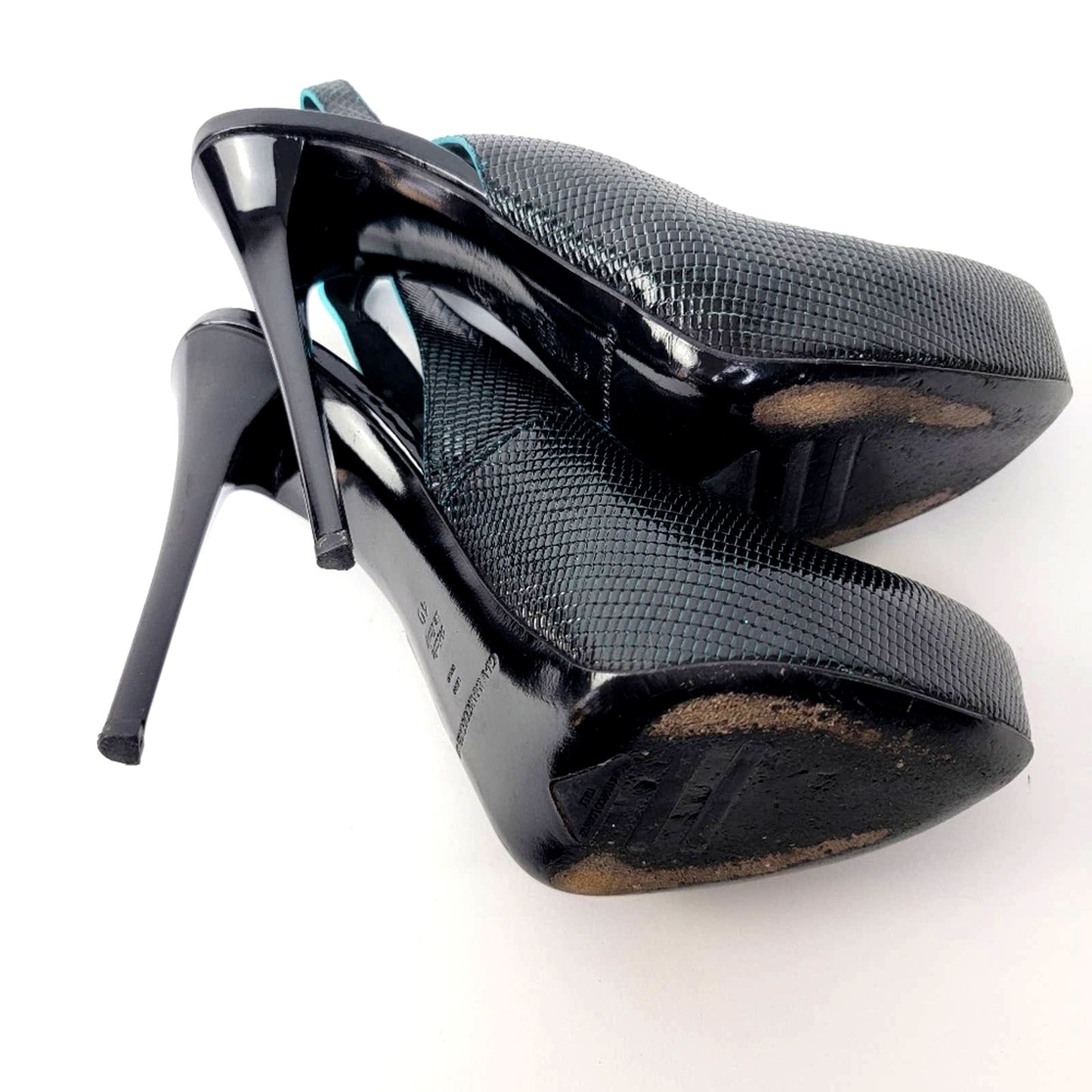 Luxury Designer Gianmarco Lorenzi Platform Stiletto Slingback Pumps - 9
