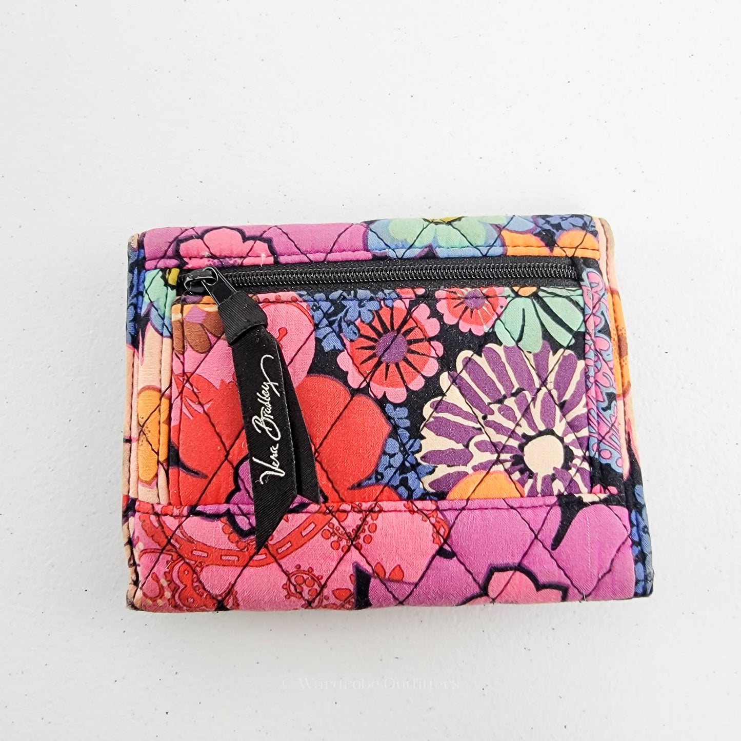 Vera Bradley Euro Floral Fiesta Tri-Fold Wallet Cardholder