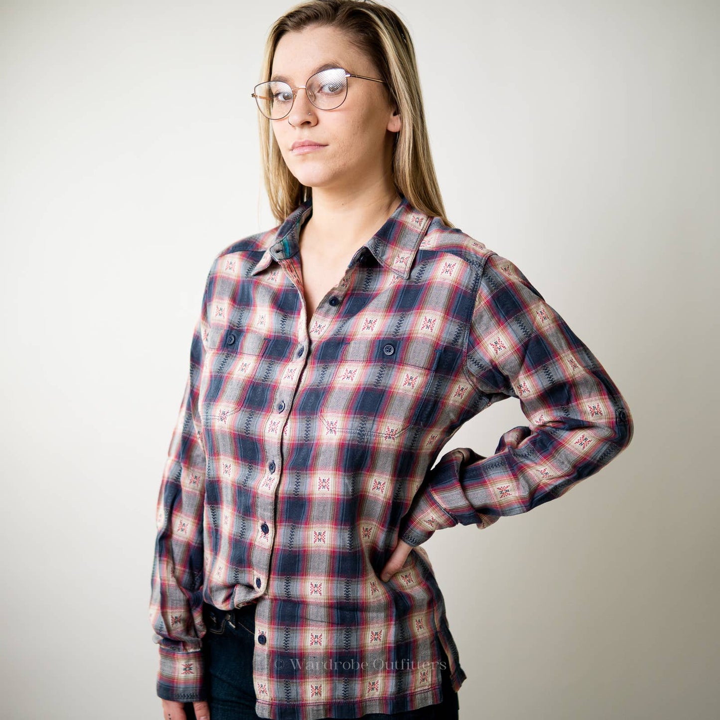 Deadstock Mountain Khaki Plaid Button Up Flannel - S