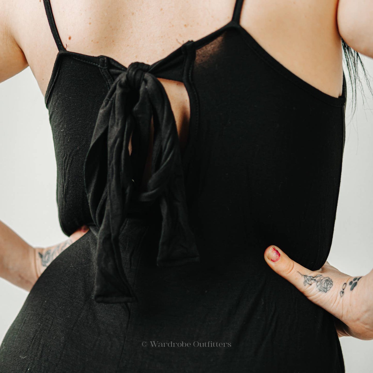 NWT 21 Saints Black Wide Leg Romper Jumpsuit - M