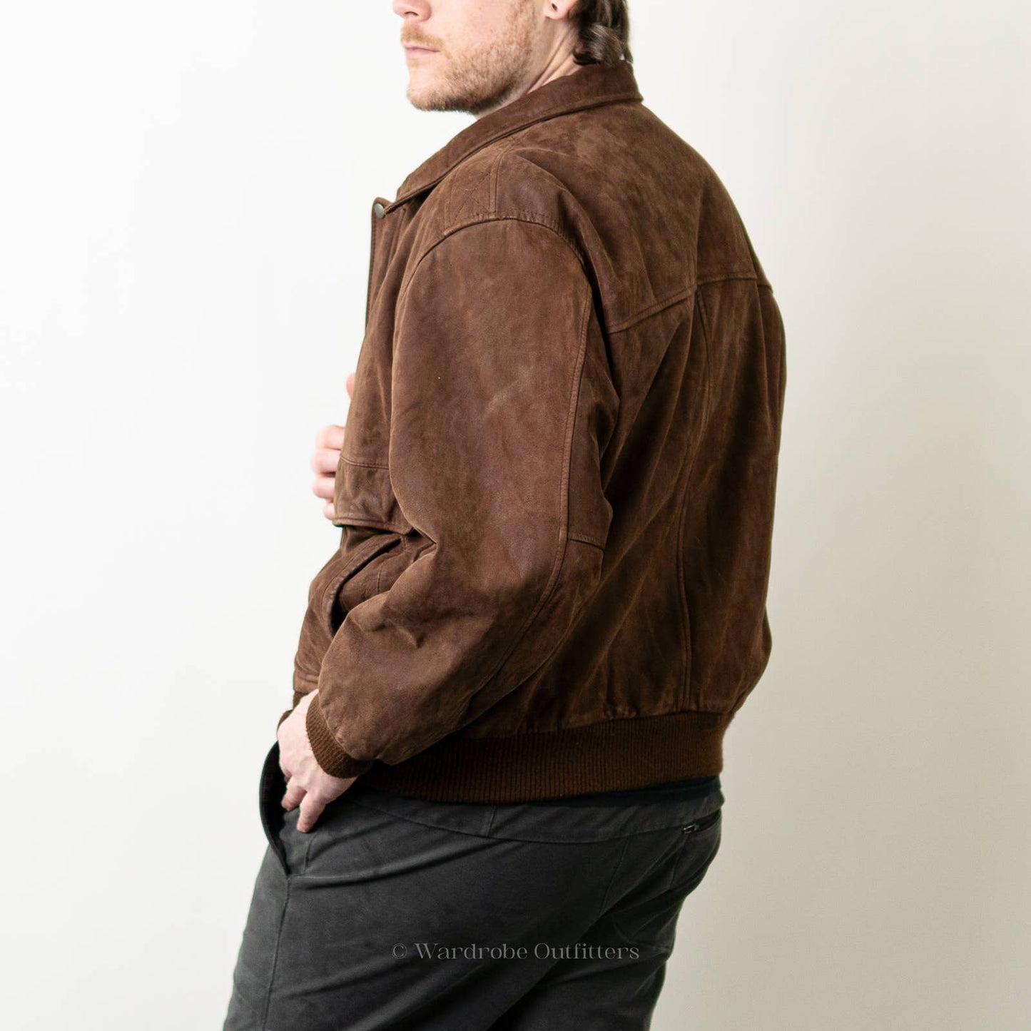 Vintage 90s Brown Leather Western Jacket - L