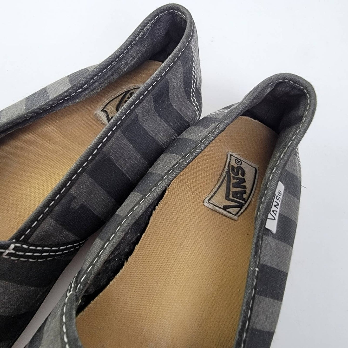 Vans Canvas Striped Slip On Ballet Shoes - 7