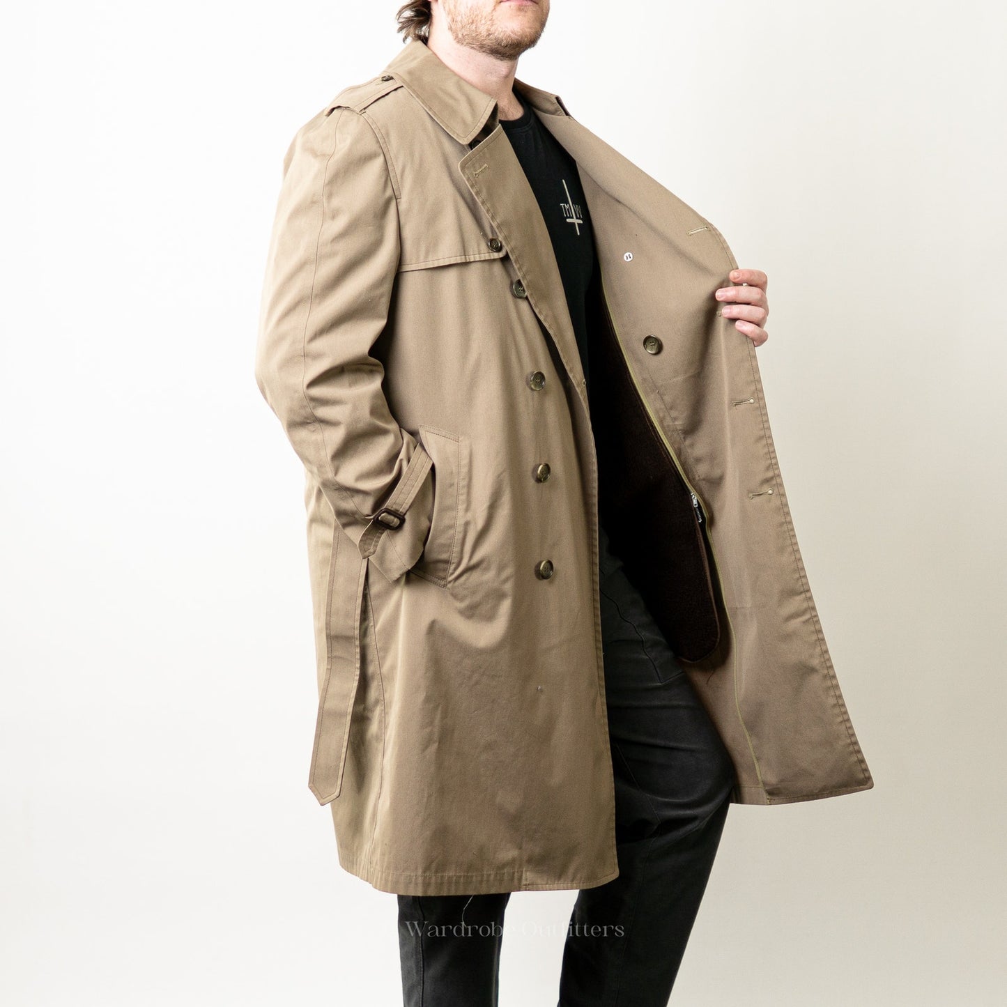 Vintage London Fog Maincoats Tan Trench Pea Coat