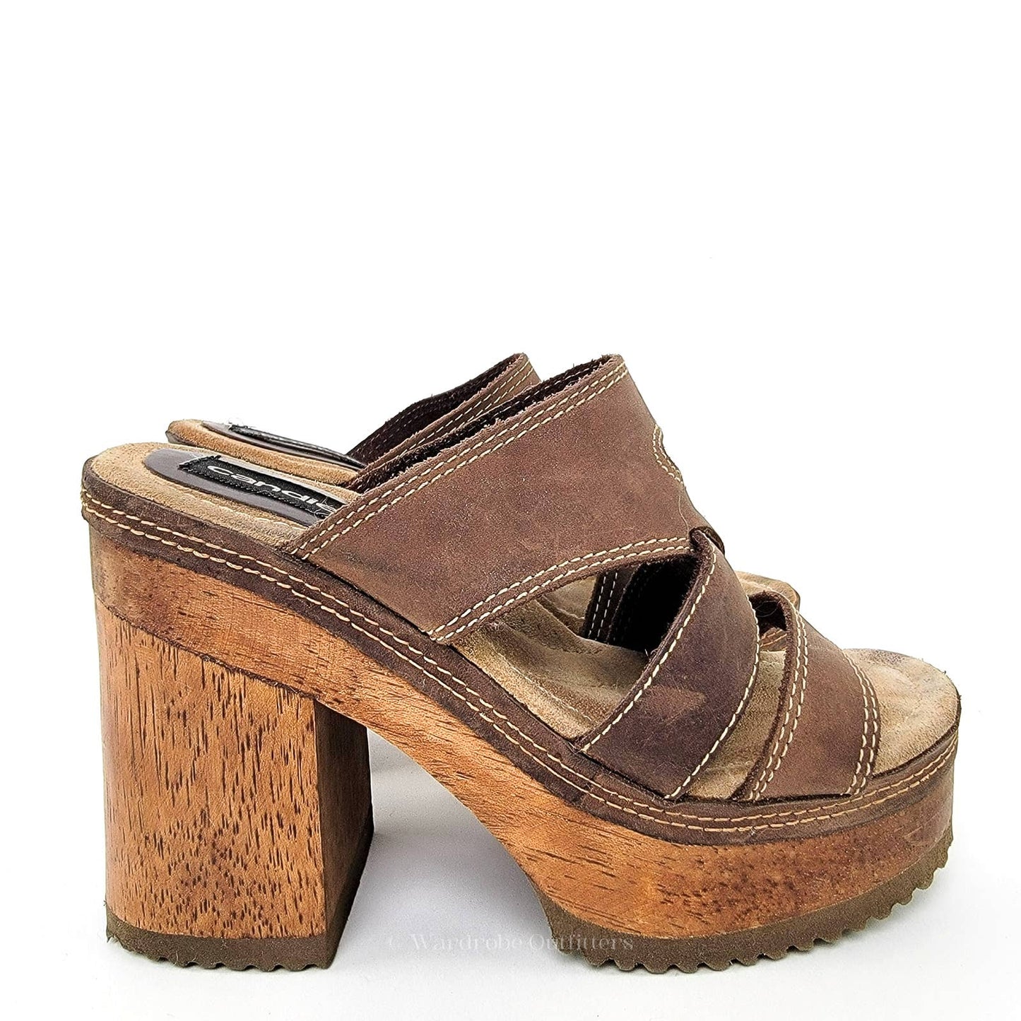 Vintage 90s CANDIES Chunky Platform 90s Block Heel Sandals - 7