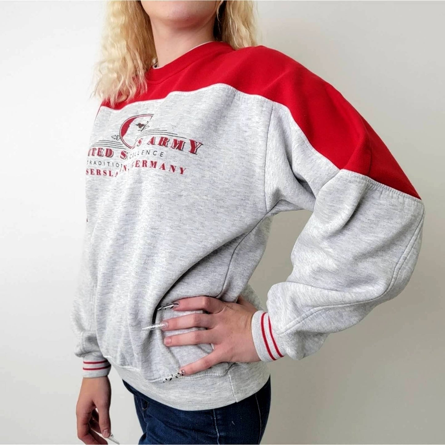 Vintage 90s U.S. Army Crewneck Sweatshirt - M