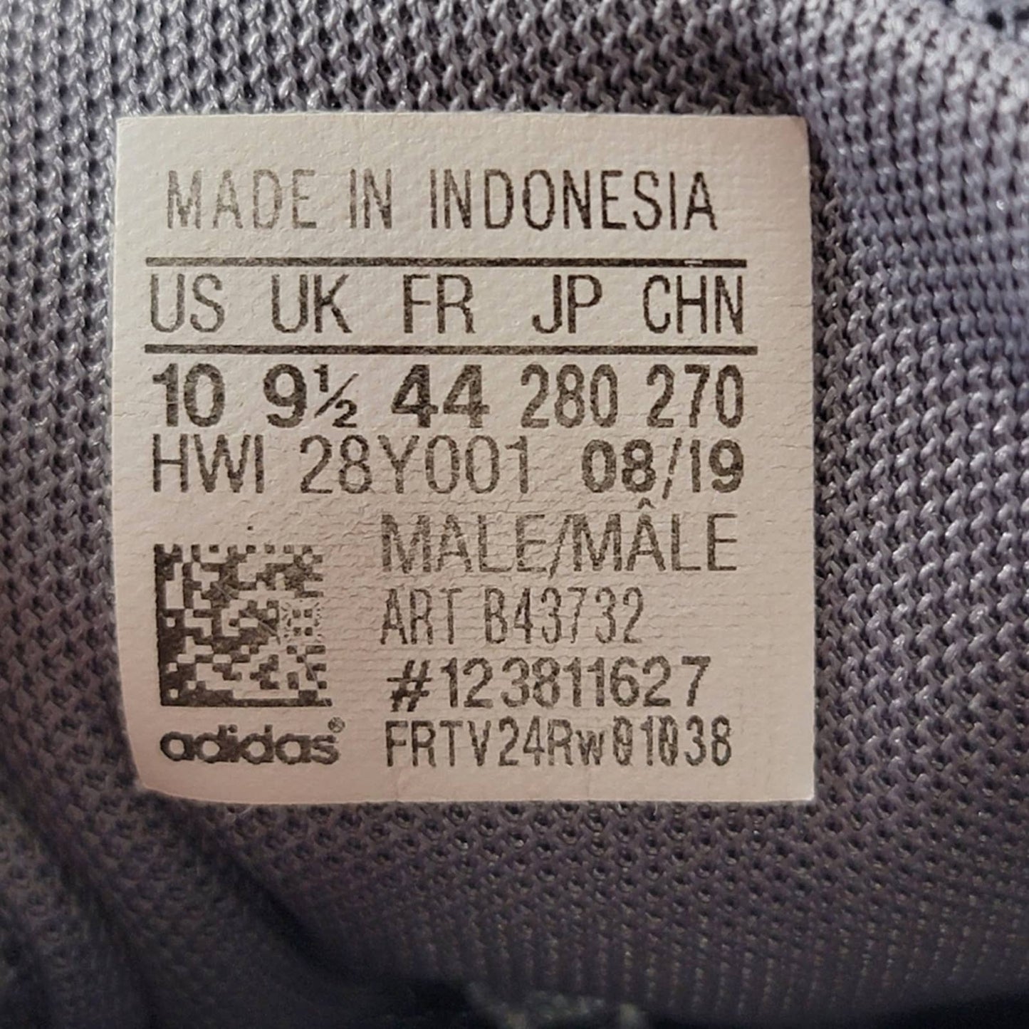 Adidas Cloudfoam Lite Racer Grey Running Shoes - 10