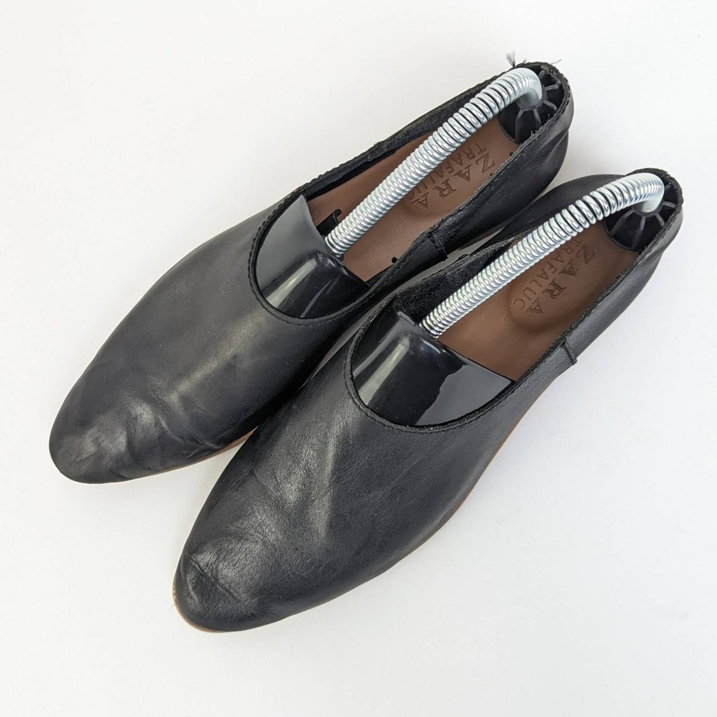 Zara Trafaluc Black Slip On Flats