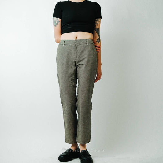 Lizwear Liz Claiborne Gingham Checker Plaid Trouser Pants - 6