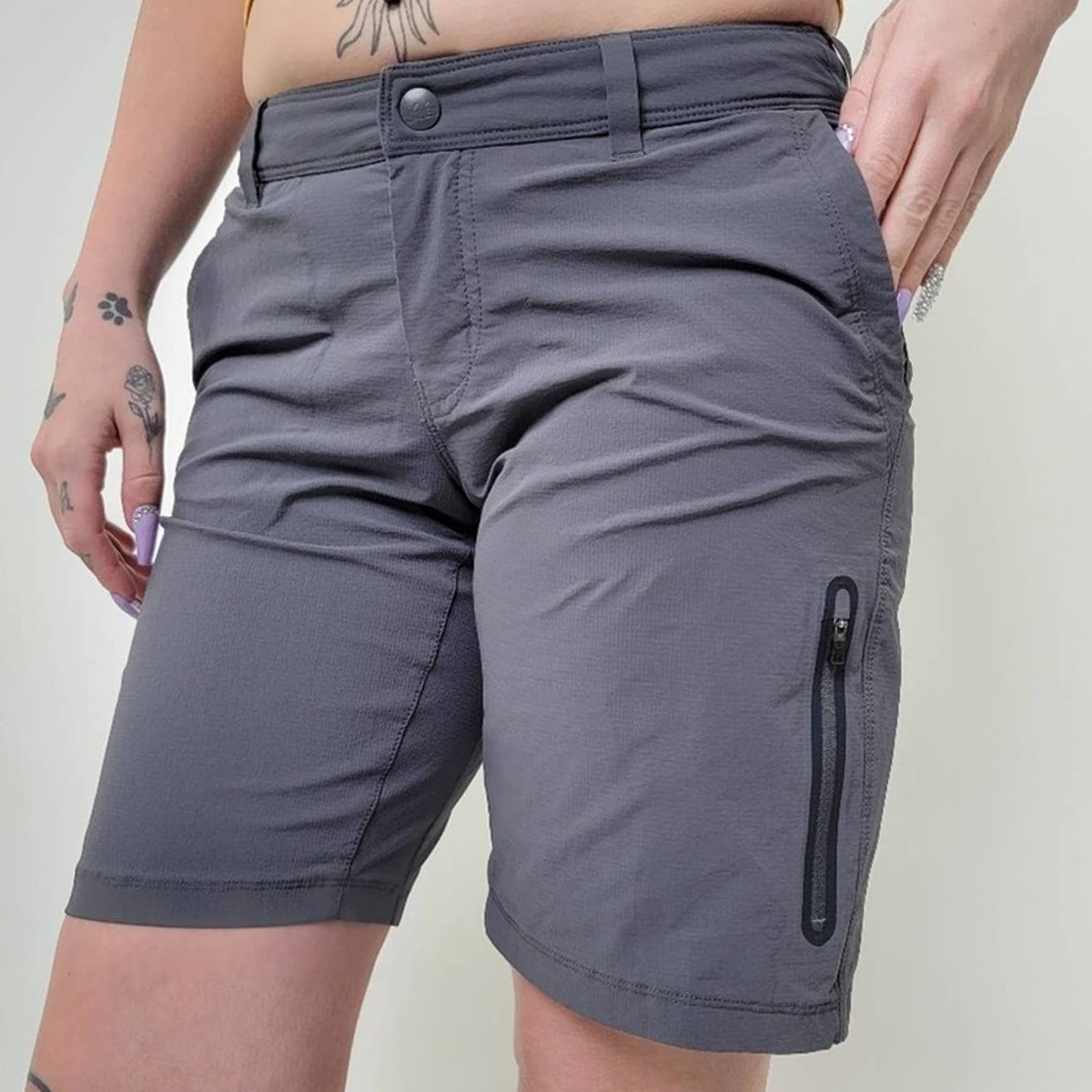 REI Lolo Gunmetal Bermuda Hiking Shorts - 6