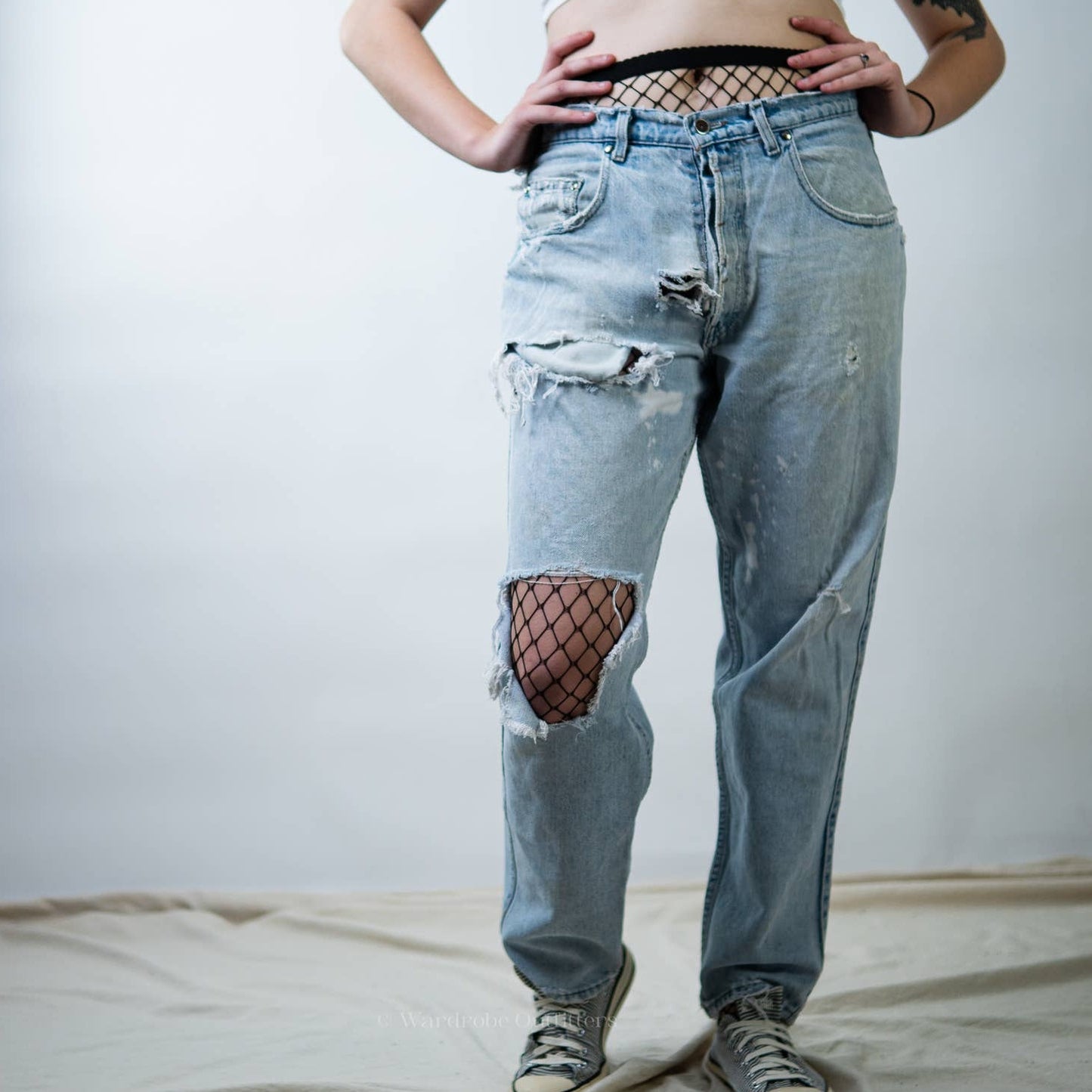 Vintage 90s THRASHED Ripped Distressed Levi Silvertab Baggy Jeans