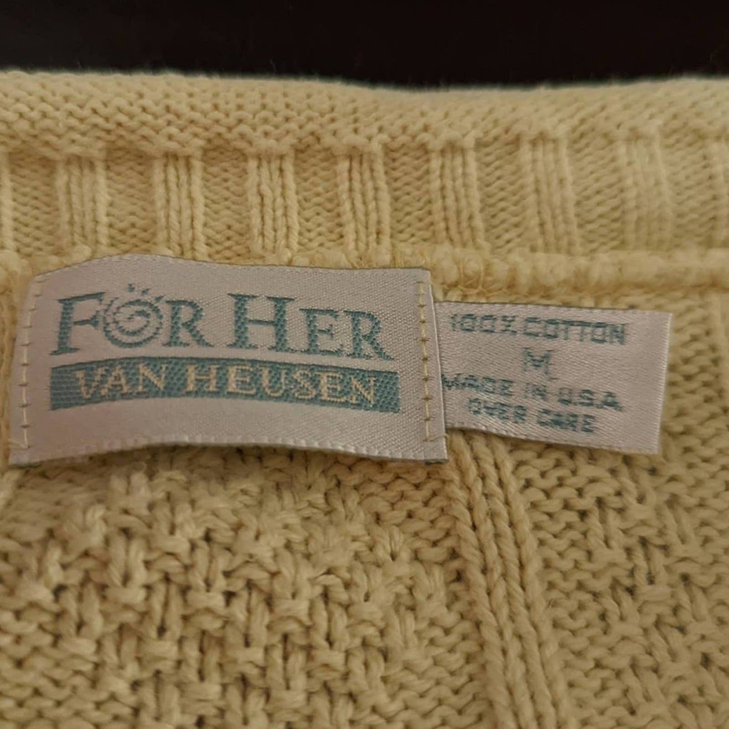 Vintage 90s Cable Knit Chunky Fisherman's Sweater - M