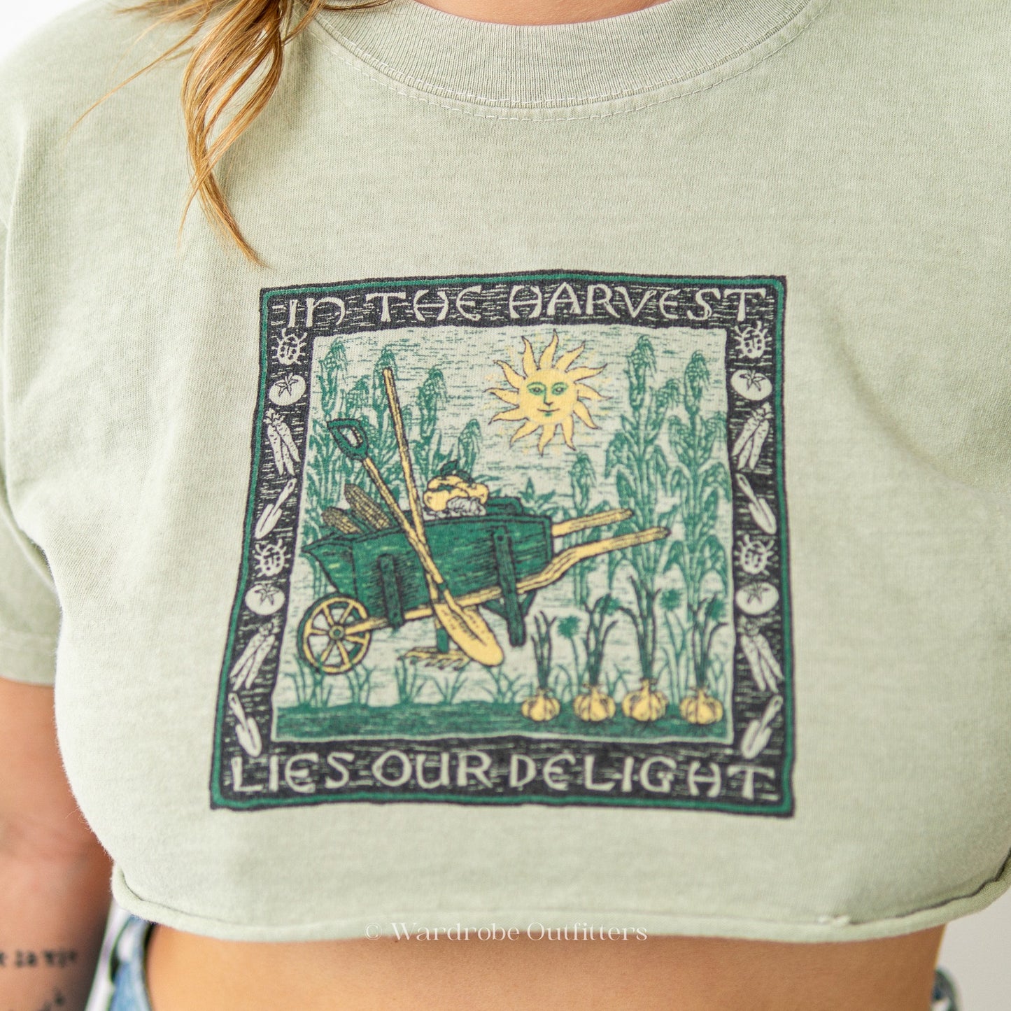 Cottagcore x Fairycore Cropped Tee Shirt