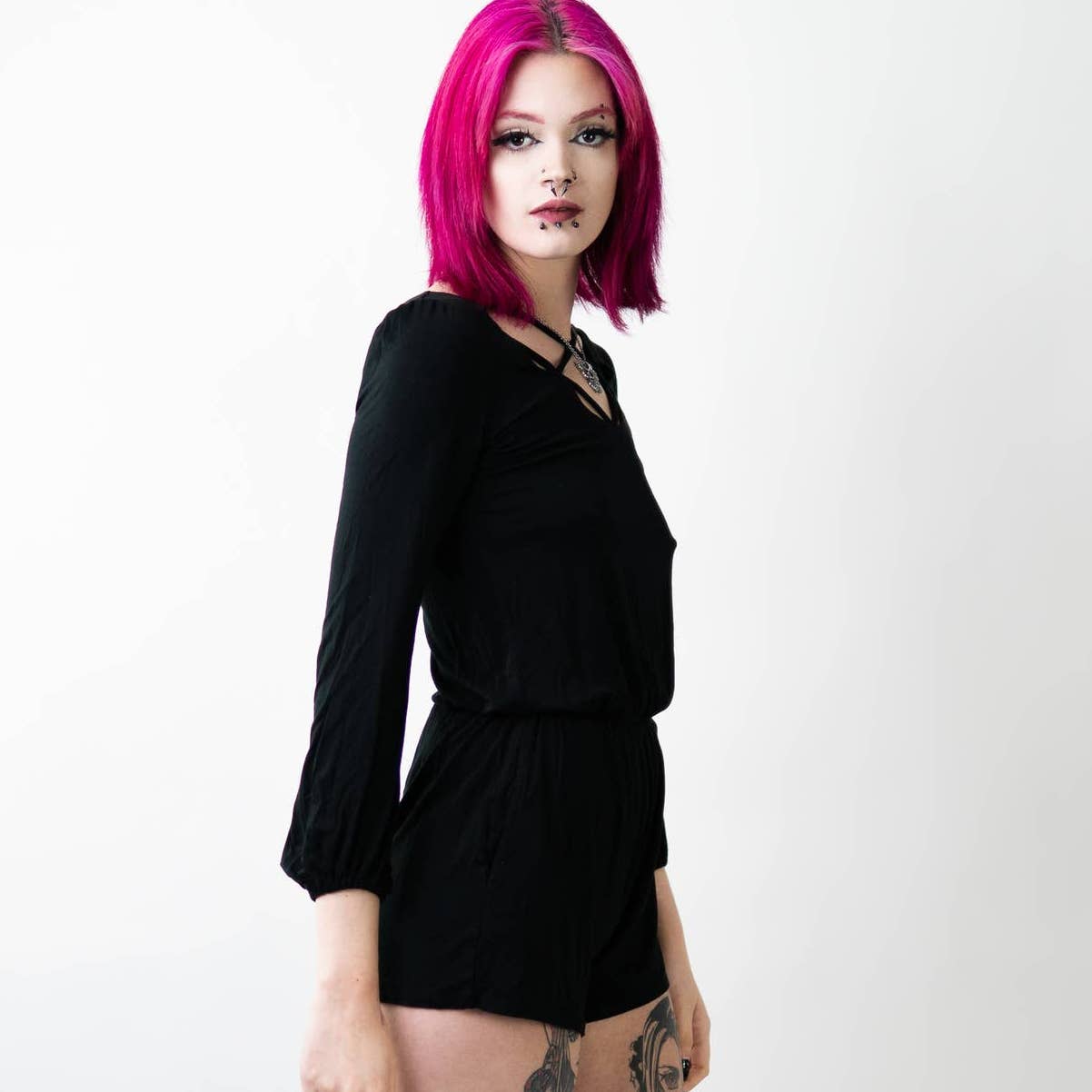 AEO Soft & Sexy Black Romper Jumpsuit - XXS