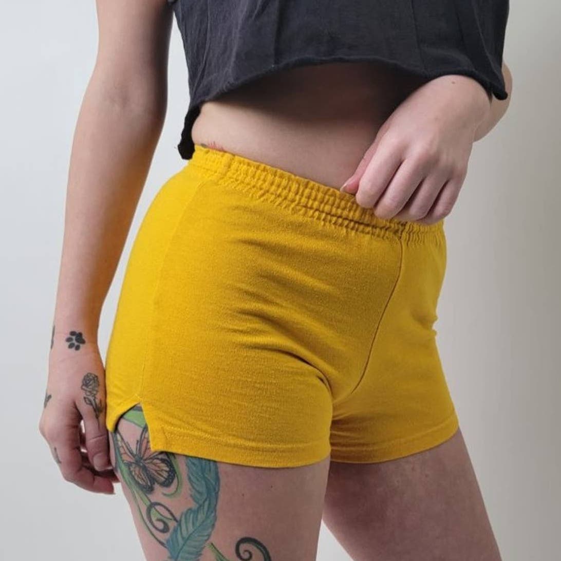 Varsity Yellow Sports Shorts - S