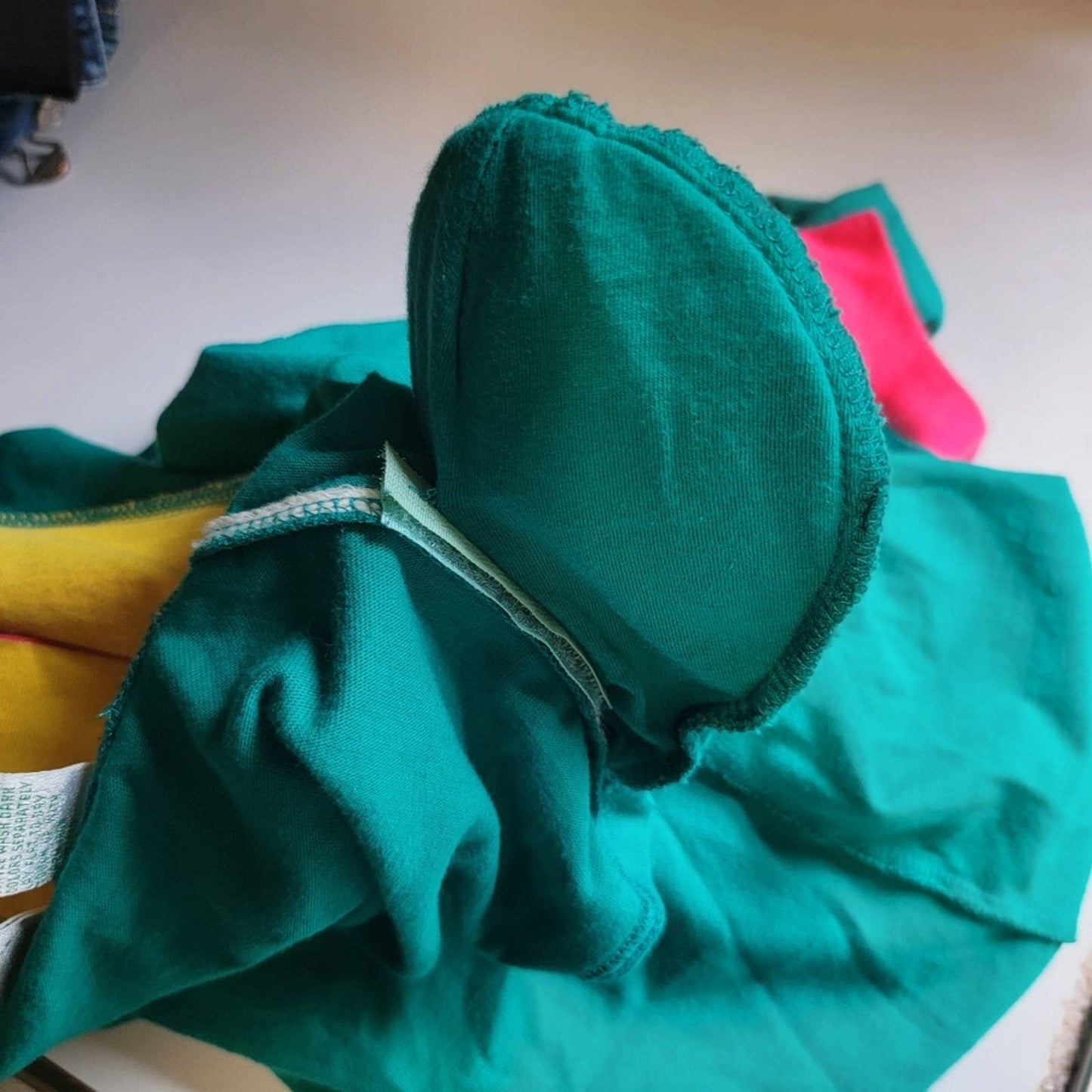 Vintage 90s IZOD Pastel Turtleneck Colorblock Long Sleeve - M