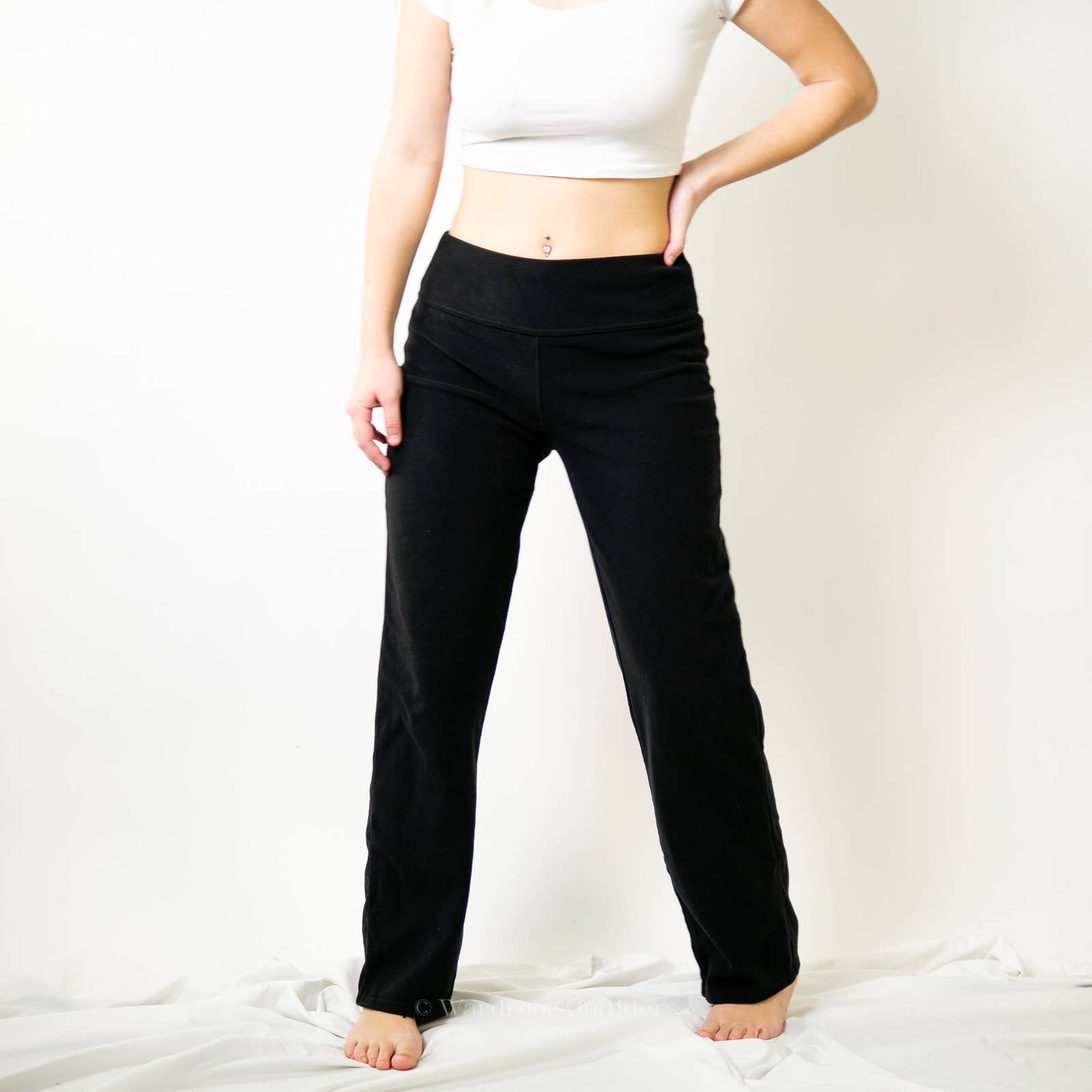 Vintage Y2K Low Rise Black Sweatpant Joggers by 32 Degrees Heat