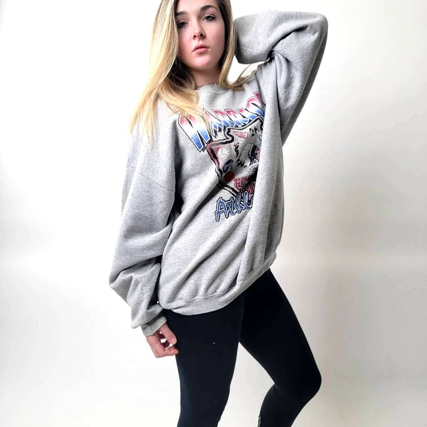 Vintage 90s Warrior High School Athletic Sweatshirt - L