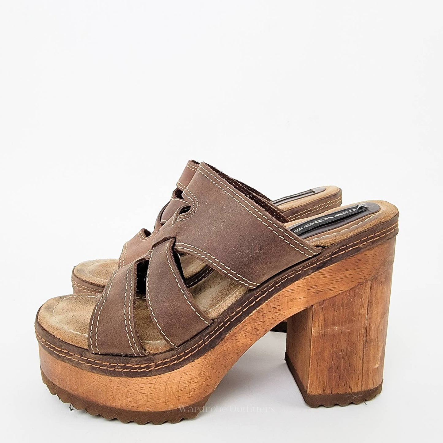 Vintage 90s CANDIES Chunky Platform 90s Block Heel Sandals - 7