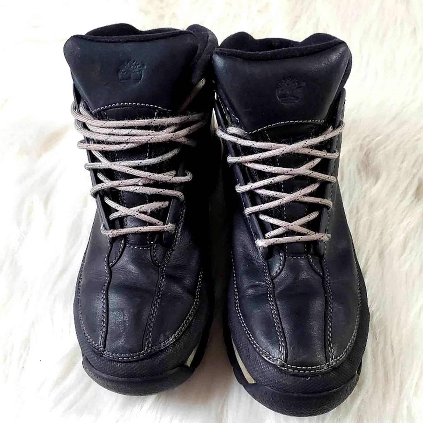 Timberland Chukka Ankle Boots Black Leather - 6M