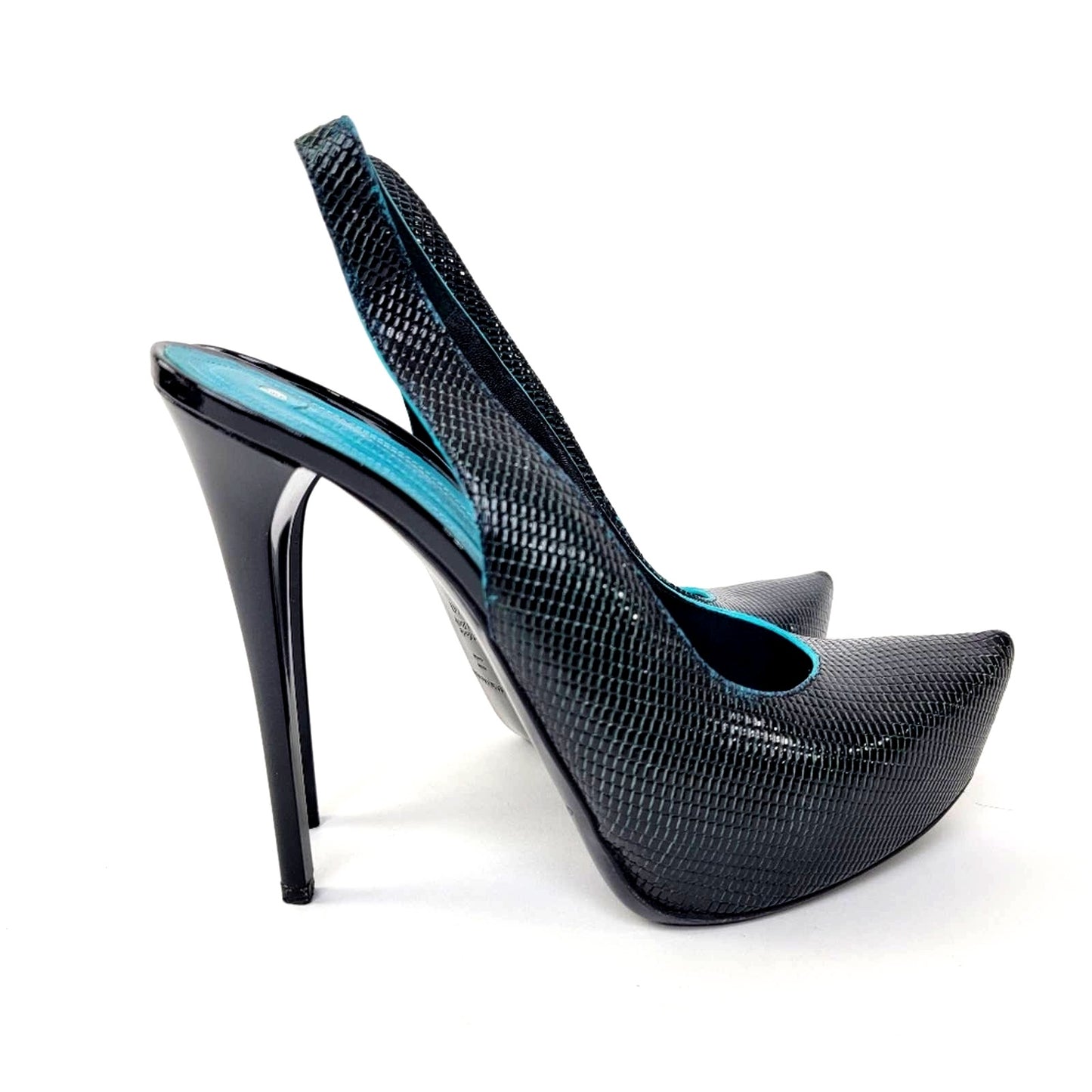 Luxury Designer Gianmarco Lorenzi Platform Stiletto Slingback Pumps - 9