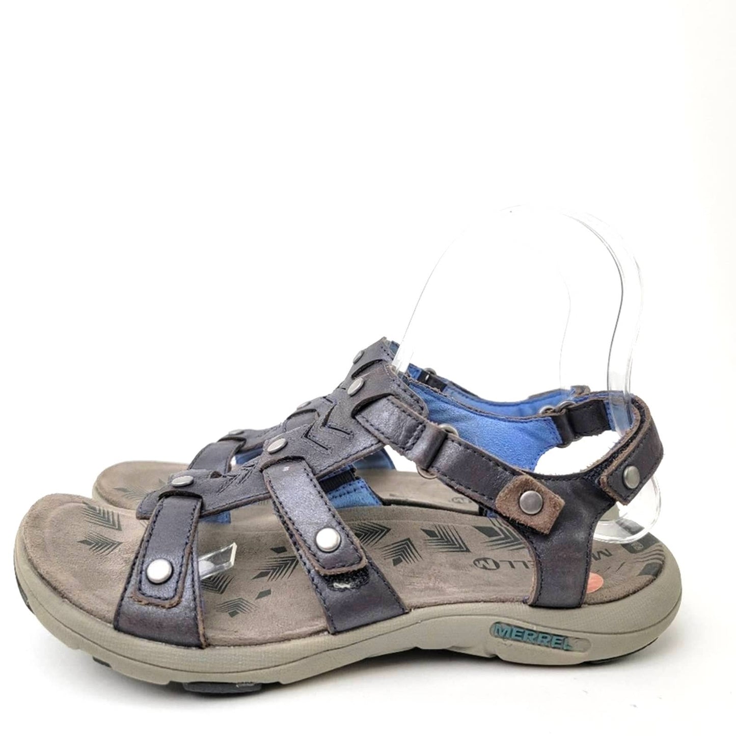 Merrell Cement Adhera Leather Hiking Sandals - 7