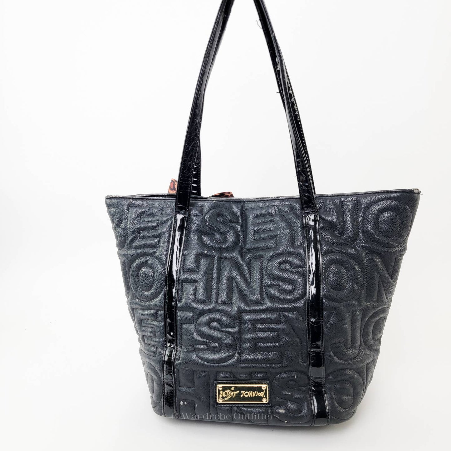 Betsey Johnson Logo Quilted Tote Bag
