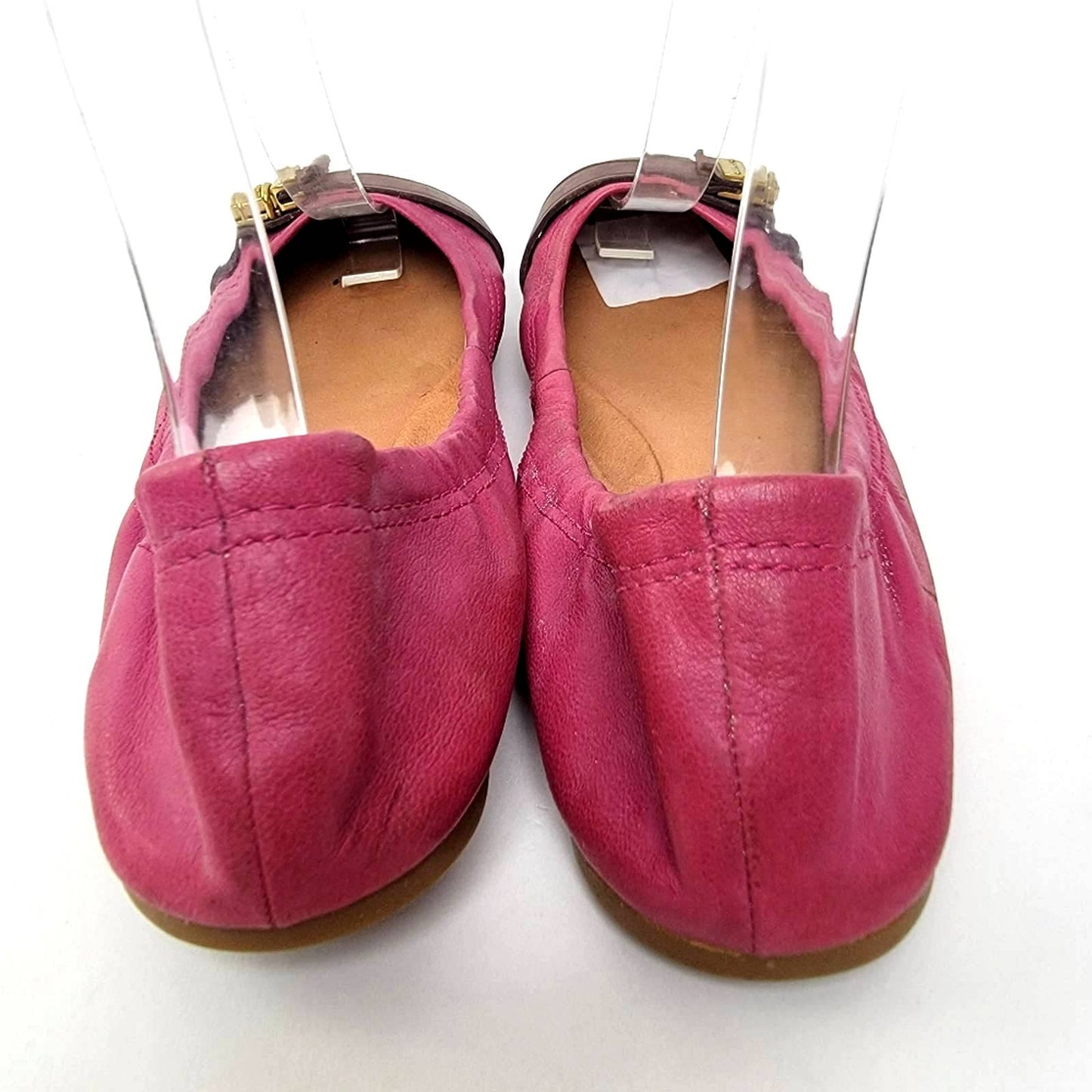 Coach Delphine Soft Leather Slip-on Buckle Ballet Flats - 8