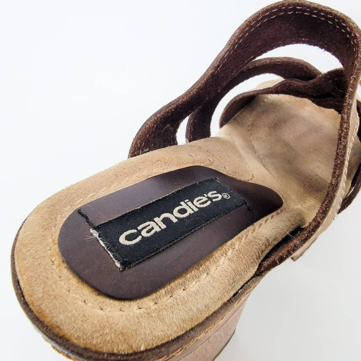 Vintage 90s CANDIES Chunky Platform 90s Block Heel Sandals - 7