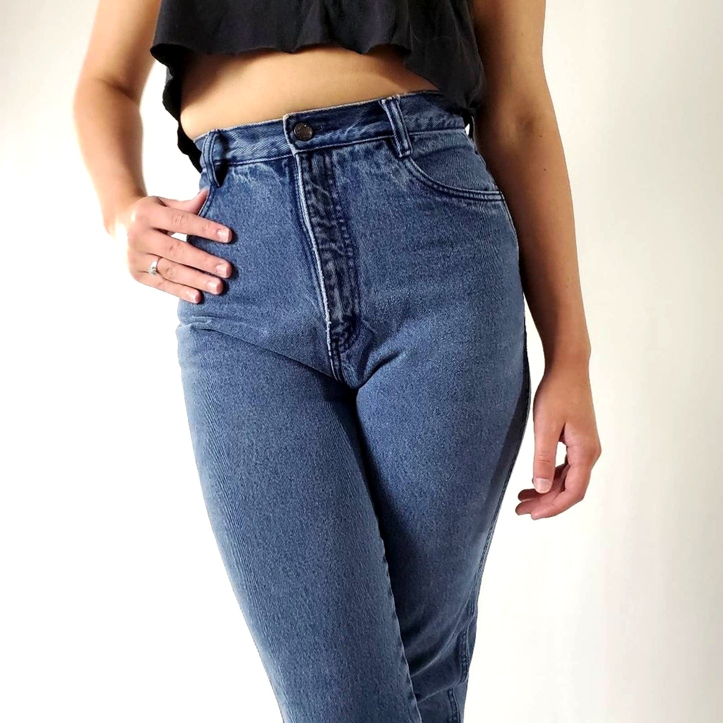 Vintage Rio High Waist Tapered Leg Mom Jeans