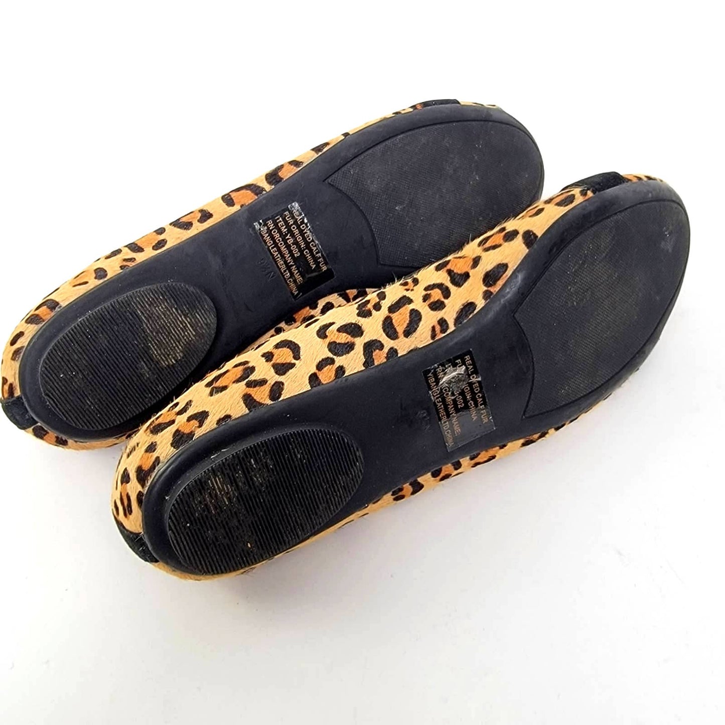 Van Eli Leopard - Cheetah Print Buckle Flats - 9.5N
