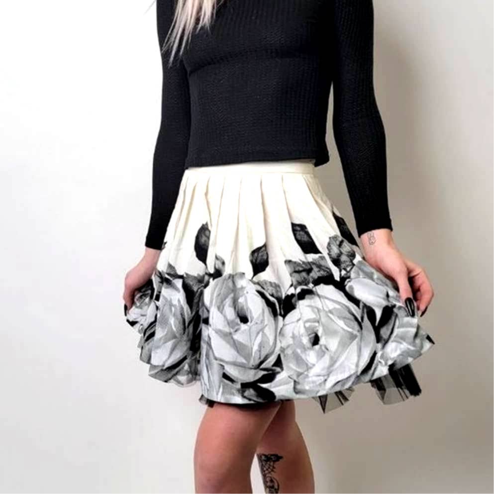 Y2K Forever 21 Pleated Tulle Skirt - S