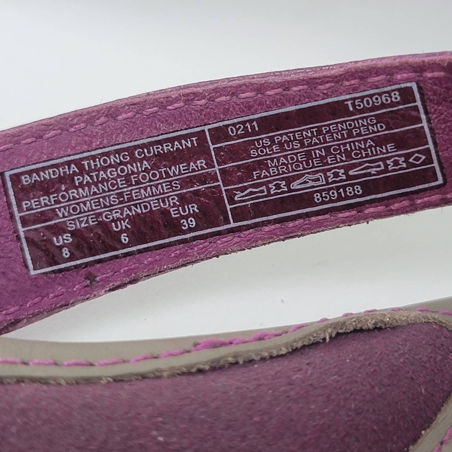 Patagonia Bandha Thong Sandal In Currant