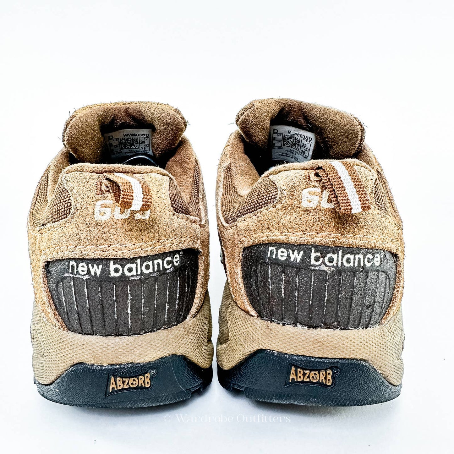 2006 New Balance 603 AL2 Brown Suede Abzorb Walk Hiking Shoes