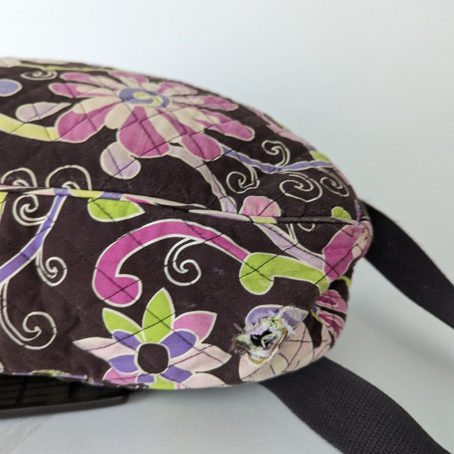 Vera Bradley Top Flap Purple Punch Crossbody Messenger Bookbag