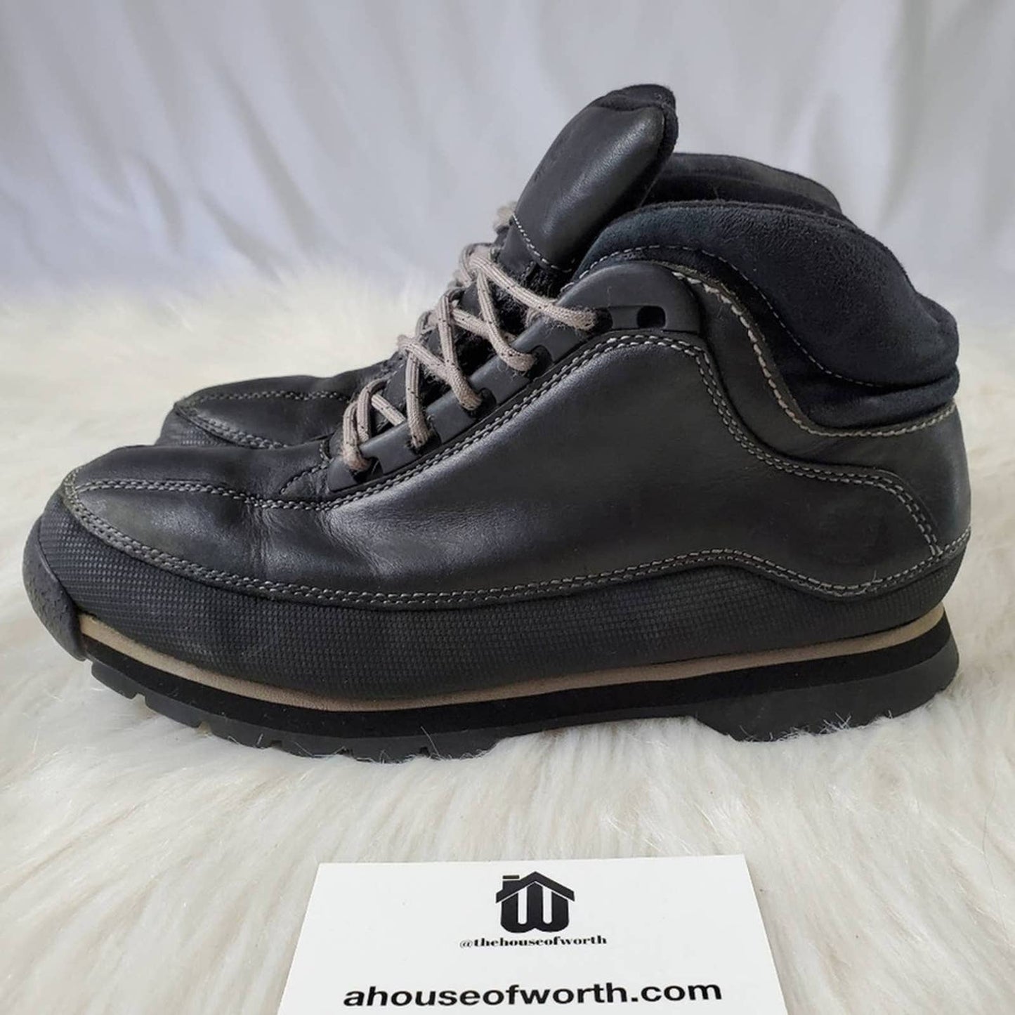 Timberland Chukka Ankle Boots Black Leather - 6M