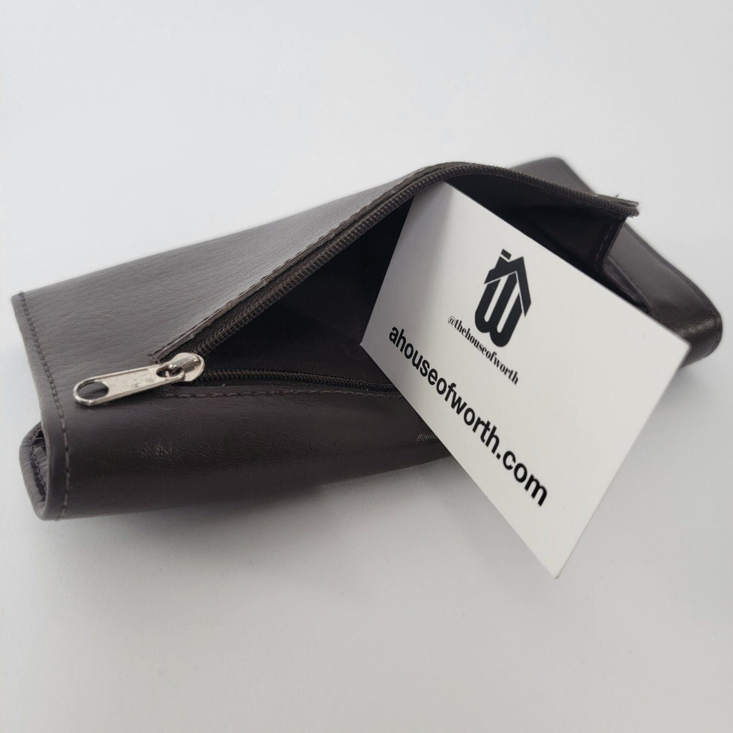 Coach Trifold Chocolate Brown Leather Wallet