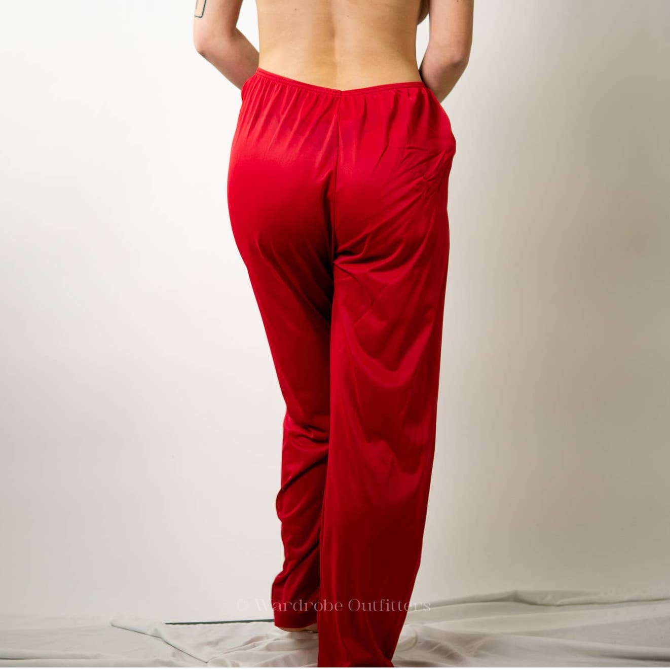 Vintage 90s Vanity Fair Red Lounge Pajama Pants