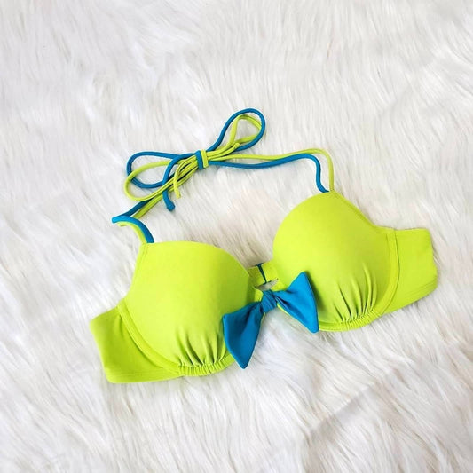 Aerie Blakely Neon Green Bikini Top Underwire - 36B