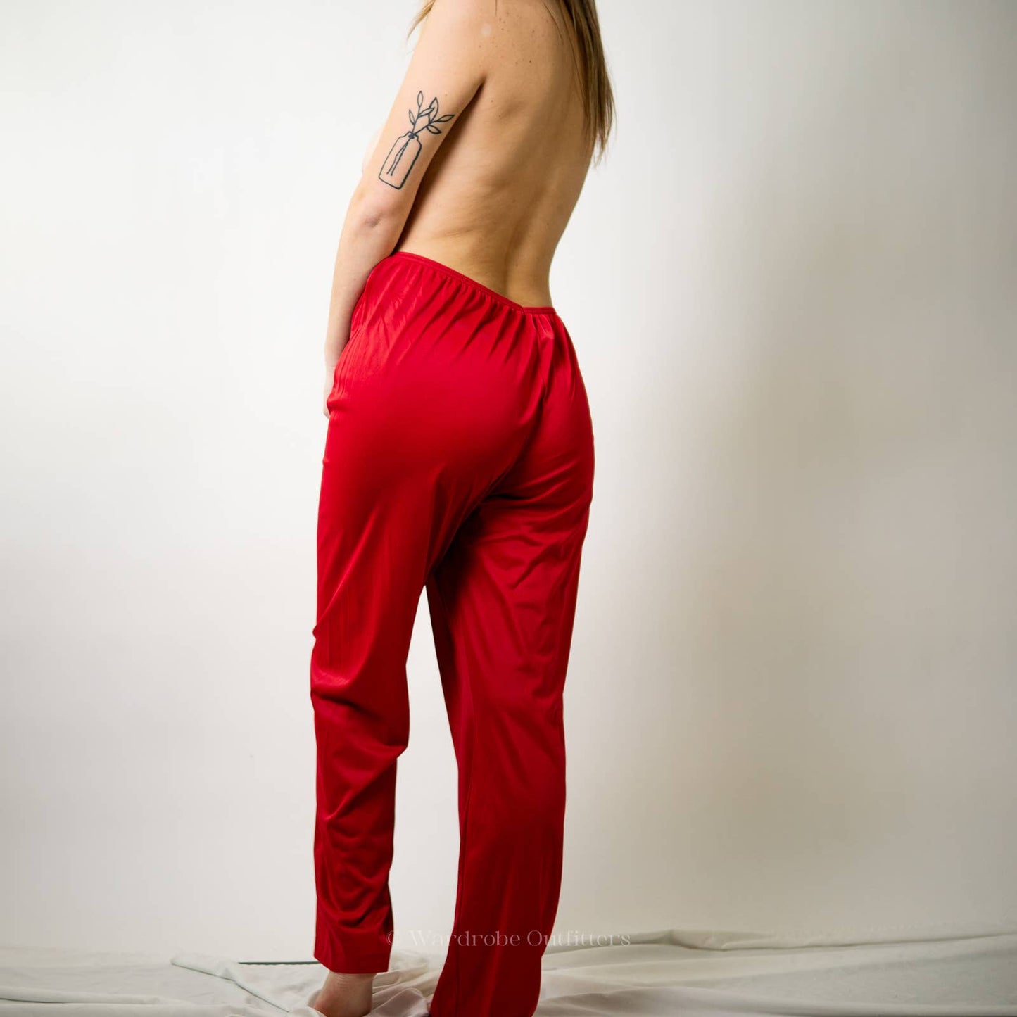 Vintage 90s Vanity Fair Red Lounge Pajama Pants