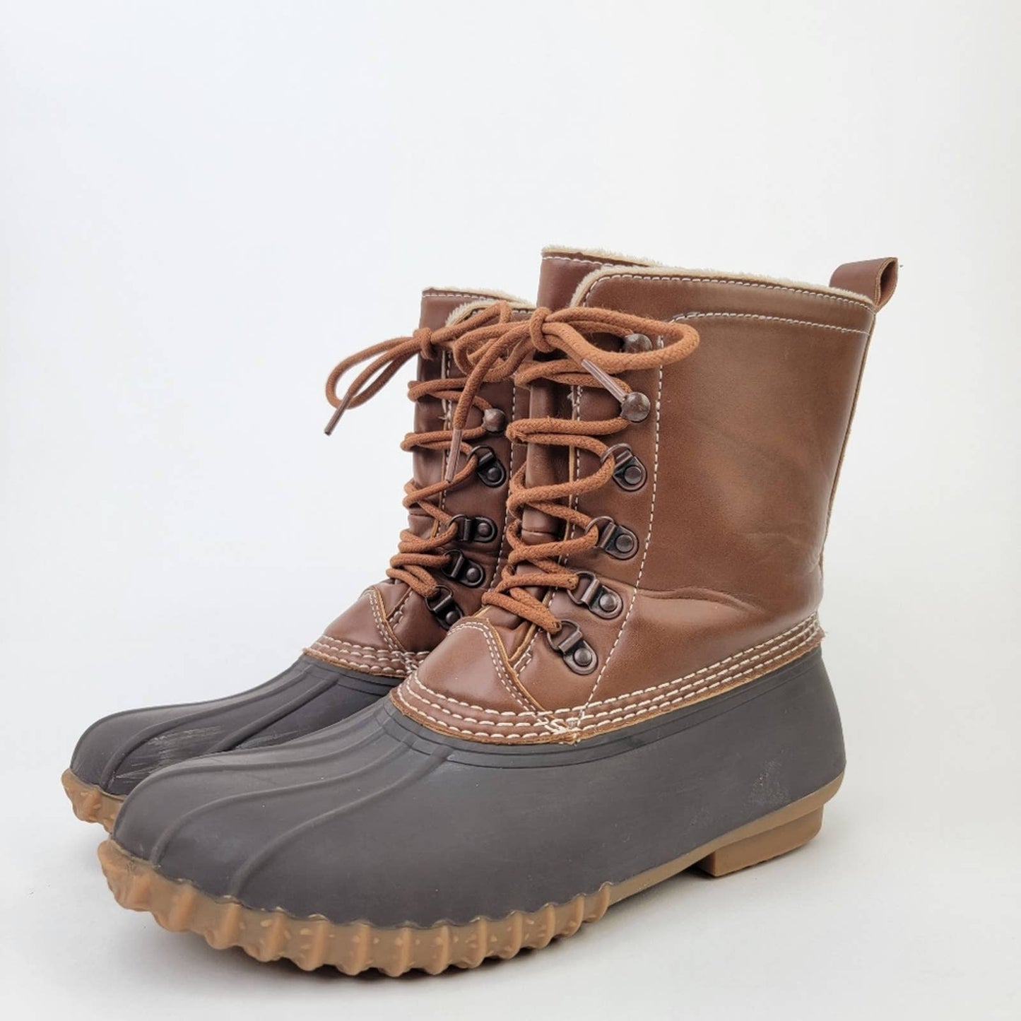 Esprit Marina Lace Up Duck Boots - 8.5