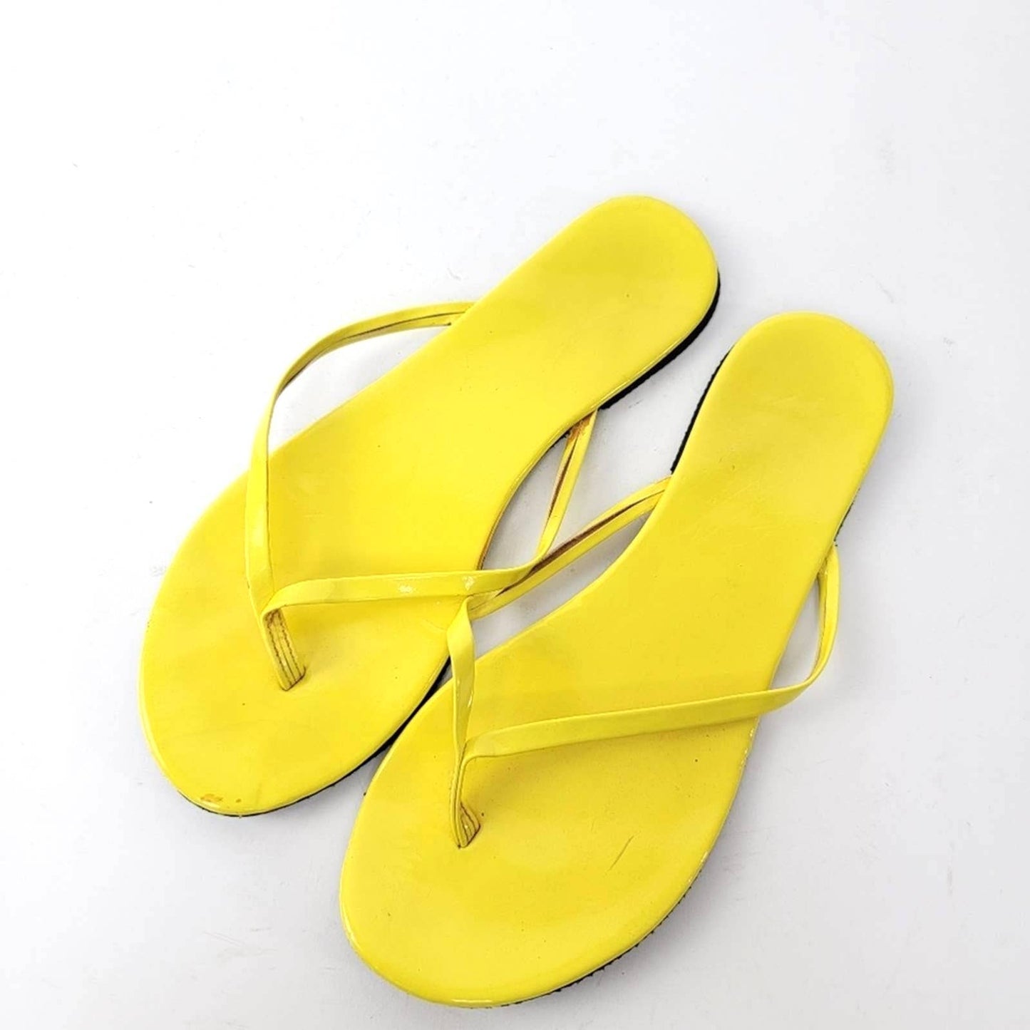 Sunshine Yellow Thong Flip Flop Sandals - 7/8