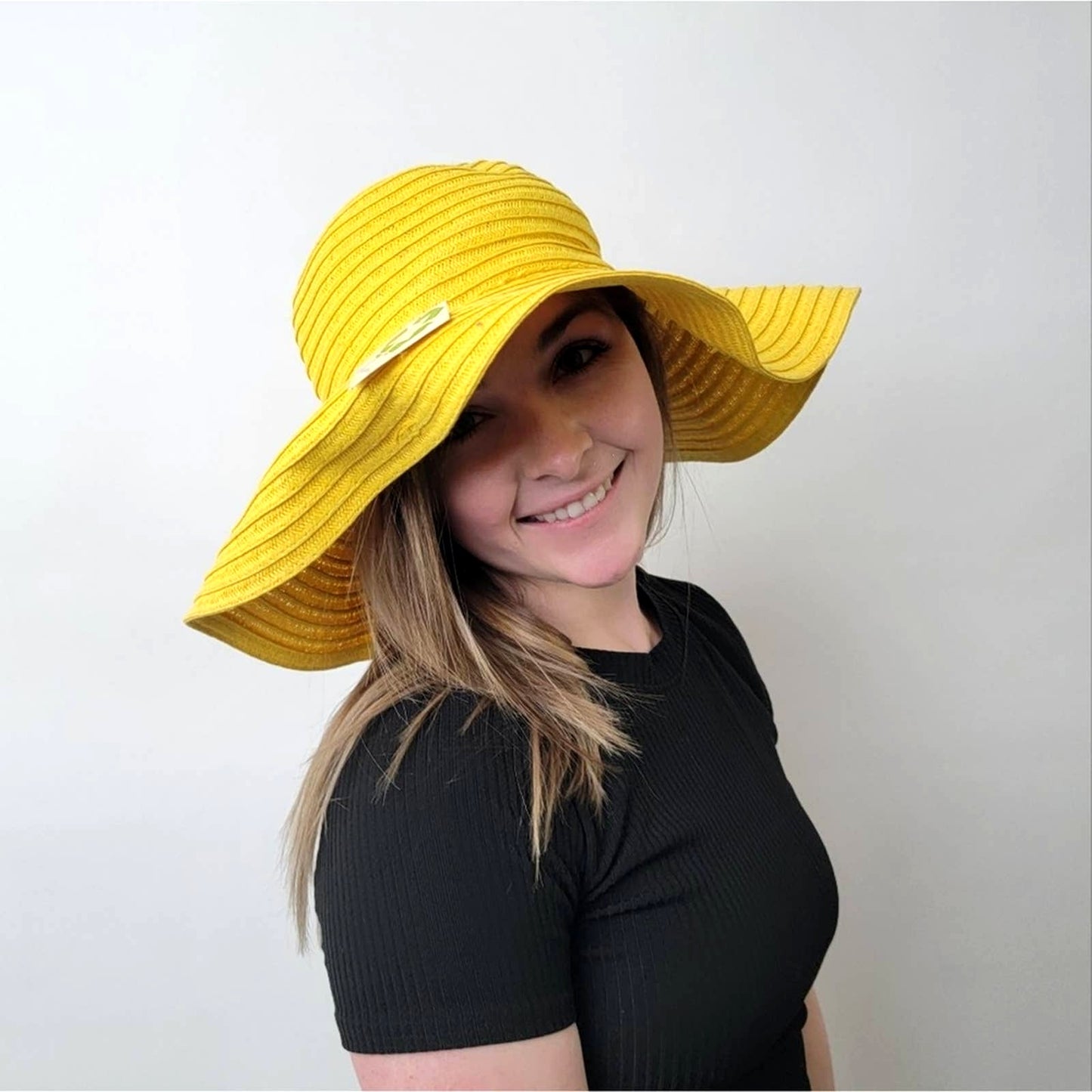 NEW Floppy Summer Sunshine Yellow Widebrim Hat