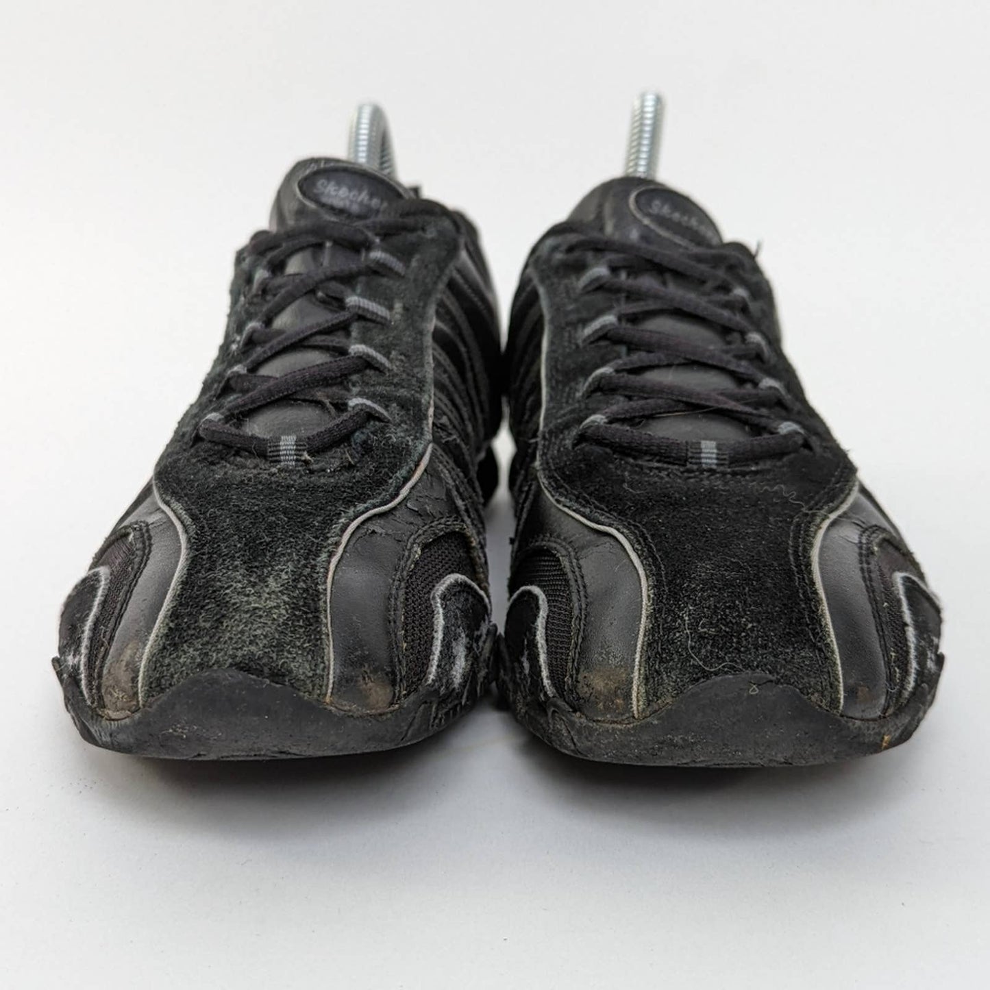 Skechers USA Black Bikers-Troopers Lace-Up Fashion Sneakers - 9