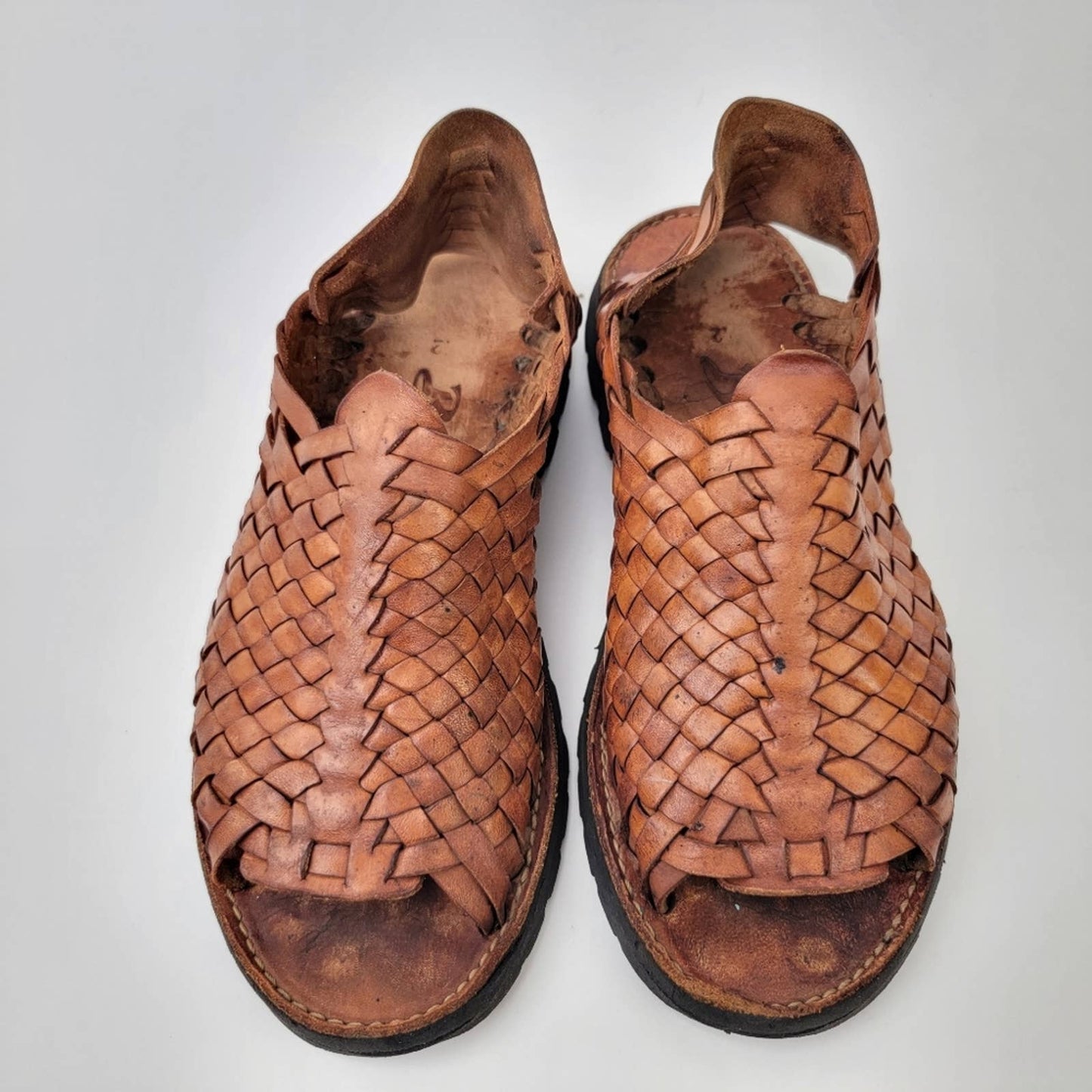 Brand X Ranchero Huarache Leather Fisherman Sandals - 12